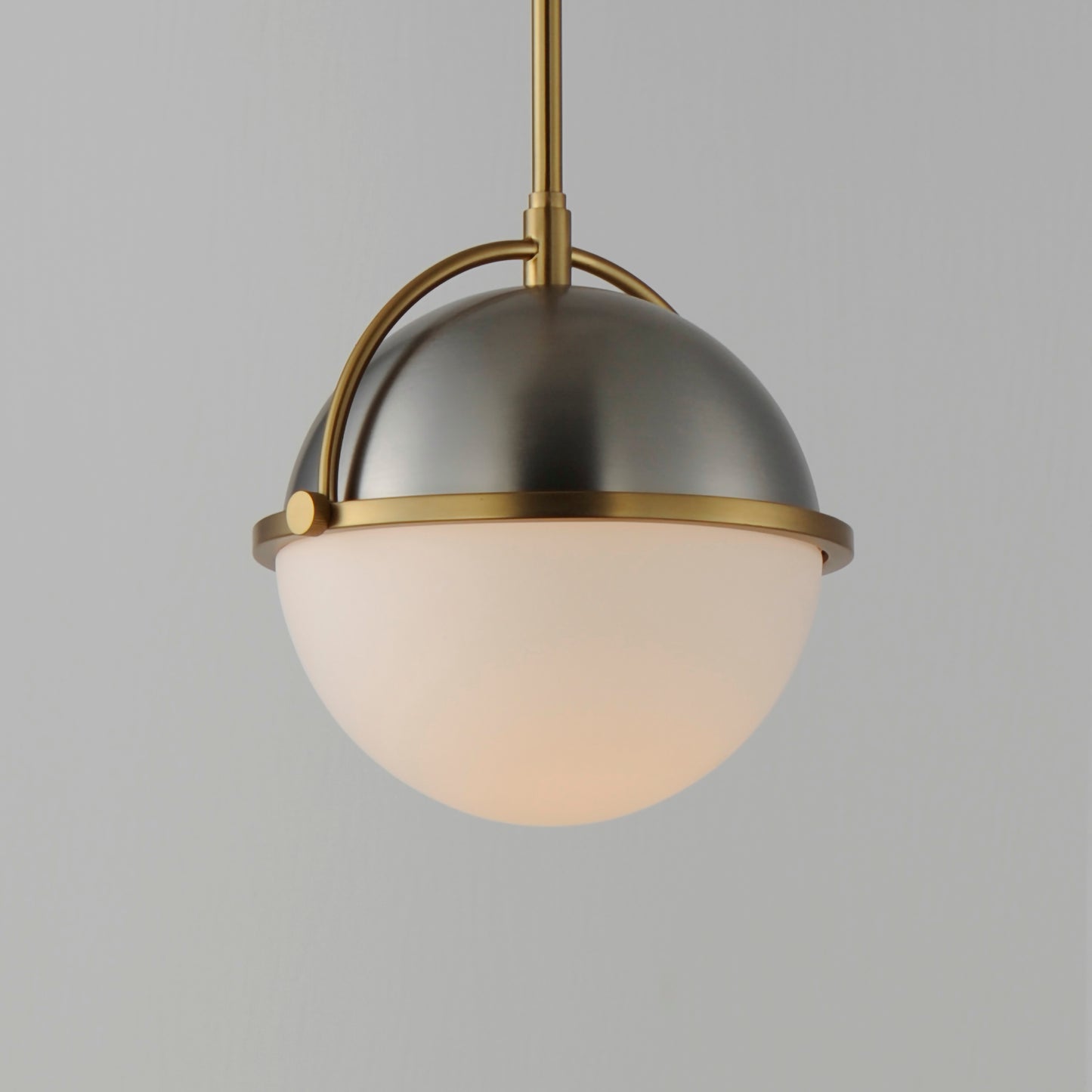 Duke 10" Pendant Satin Nickel/Satin Brass by Maxim Lighting