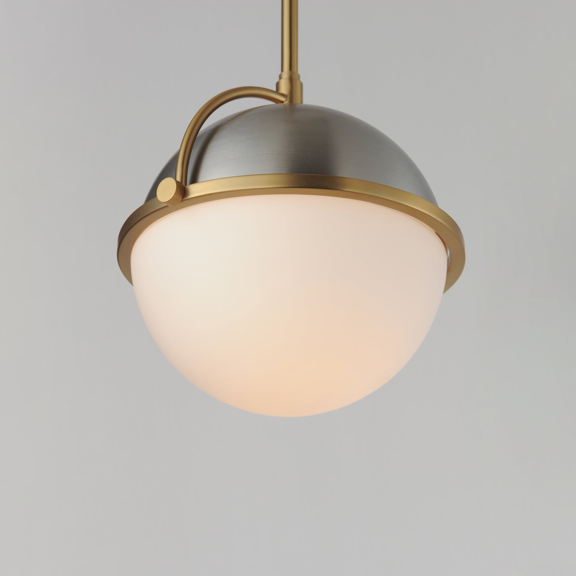 Duke 10" Pendant Satin Nickel/Satin Brass by Maxim Lighting