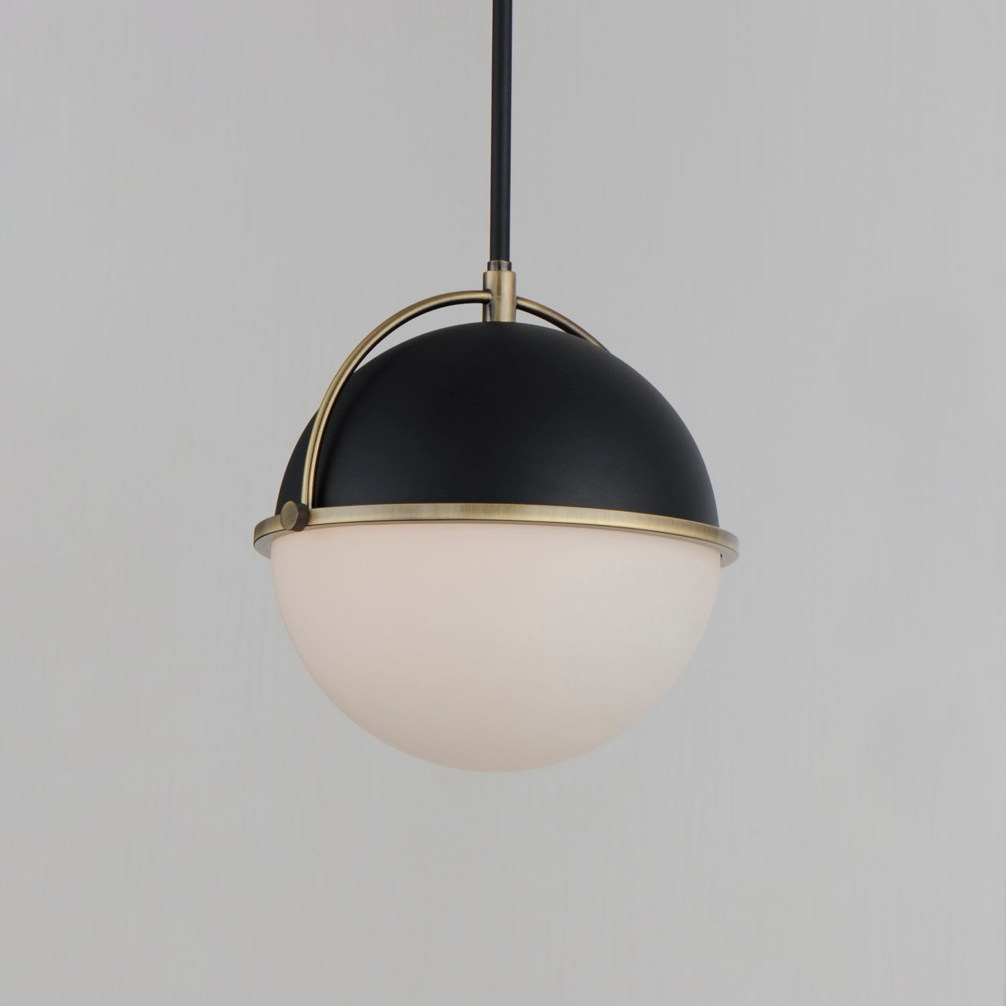 Duke 12" Pendant Black/Weathered Brass by Maxim Lighting