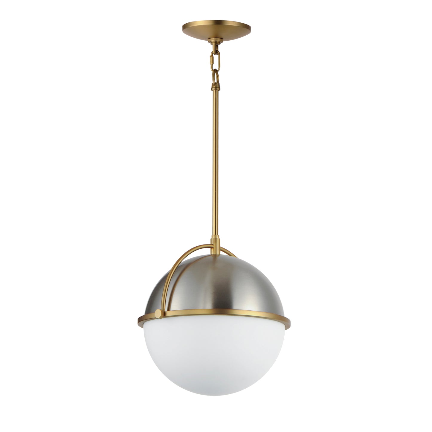 Duke 12" Pendant Satin Nickel/Satin Brass by Maxim Lighting