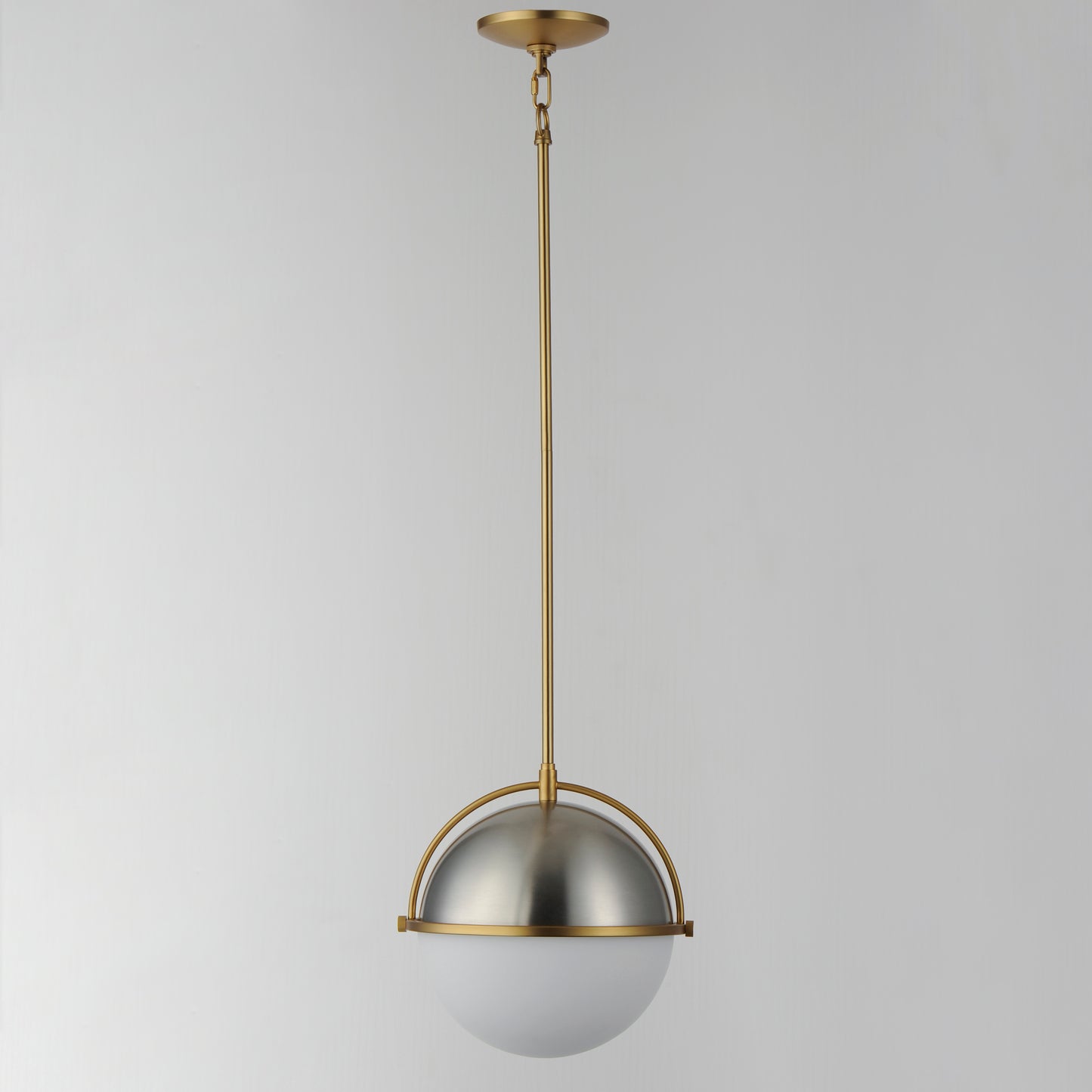 Duke 12" Pendant Satin Nickel/Satin Brass by Maxim Lighting