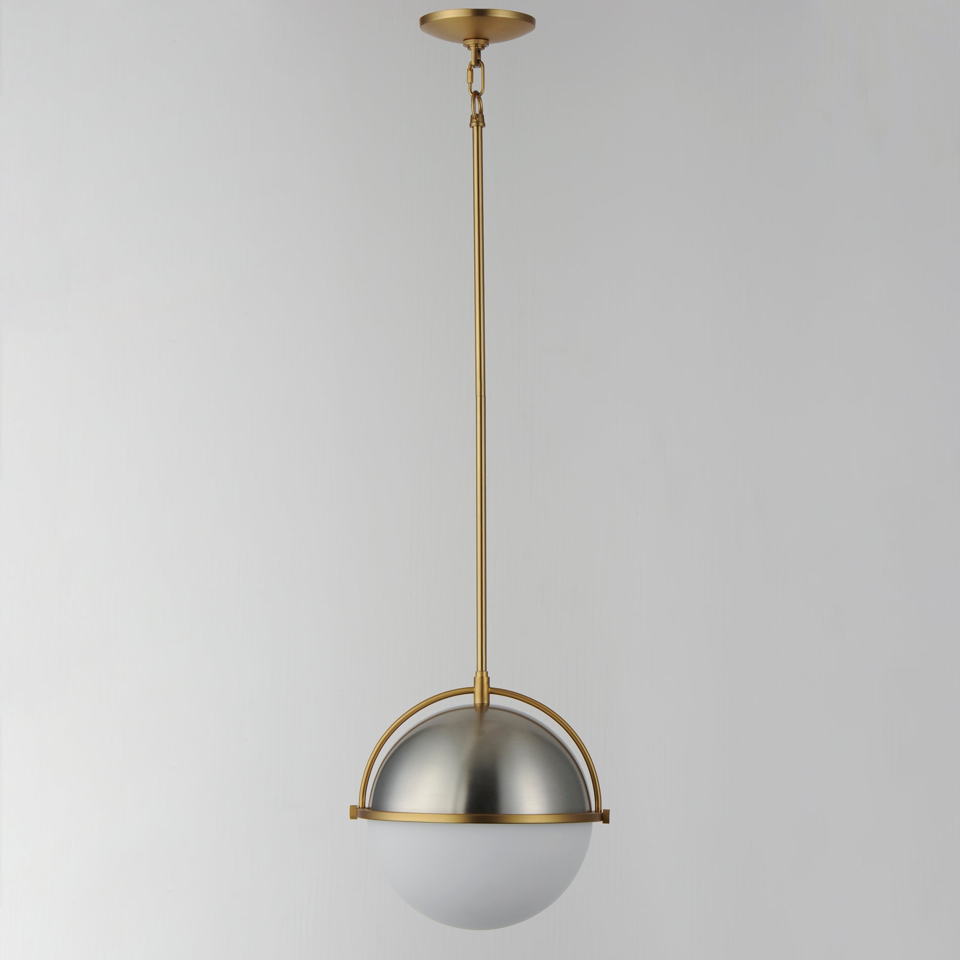 Duke 12" Pendant Satin Nickel/Satin Brass by Maxim Lighting