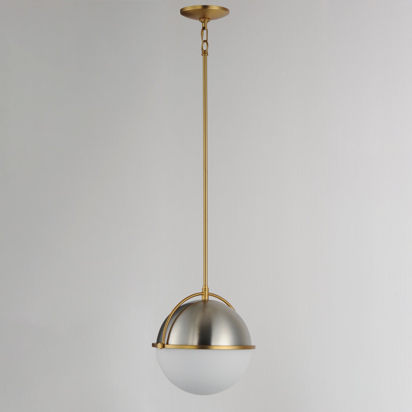 Duke 12" Pendant Satin Nickel/Satin Brass by Maxim Lighting