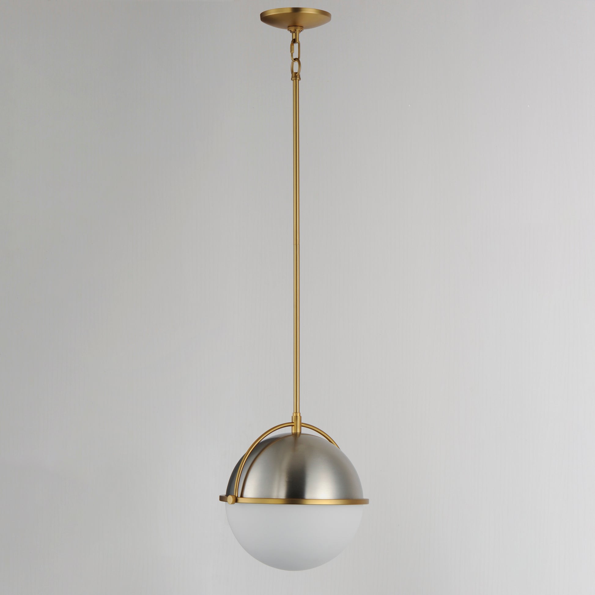 Duke 12" Pendant Satin Nickel/Satin Brass by Maxim Lighting