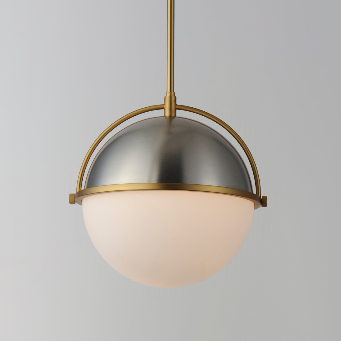 Duke 12" Pendant Satin Nickel/Satin Brass by Maxim Lighting