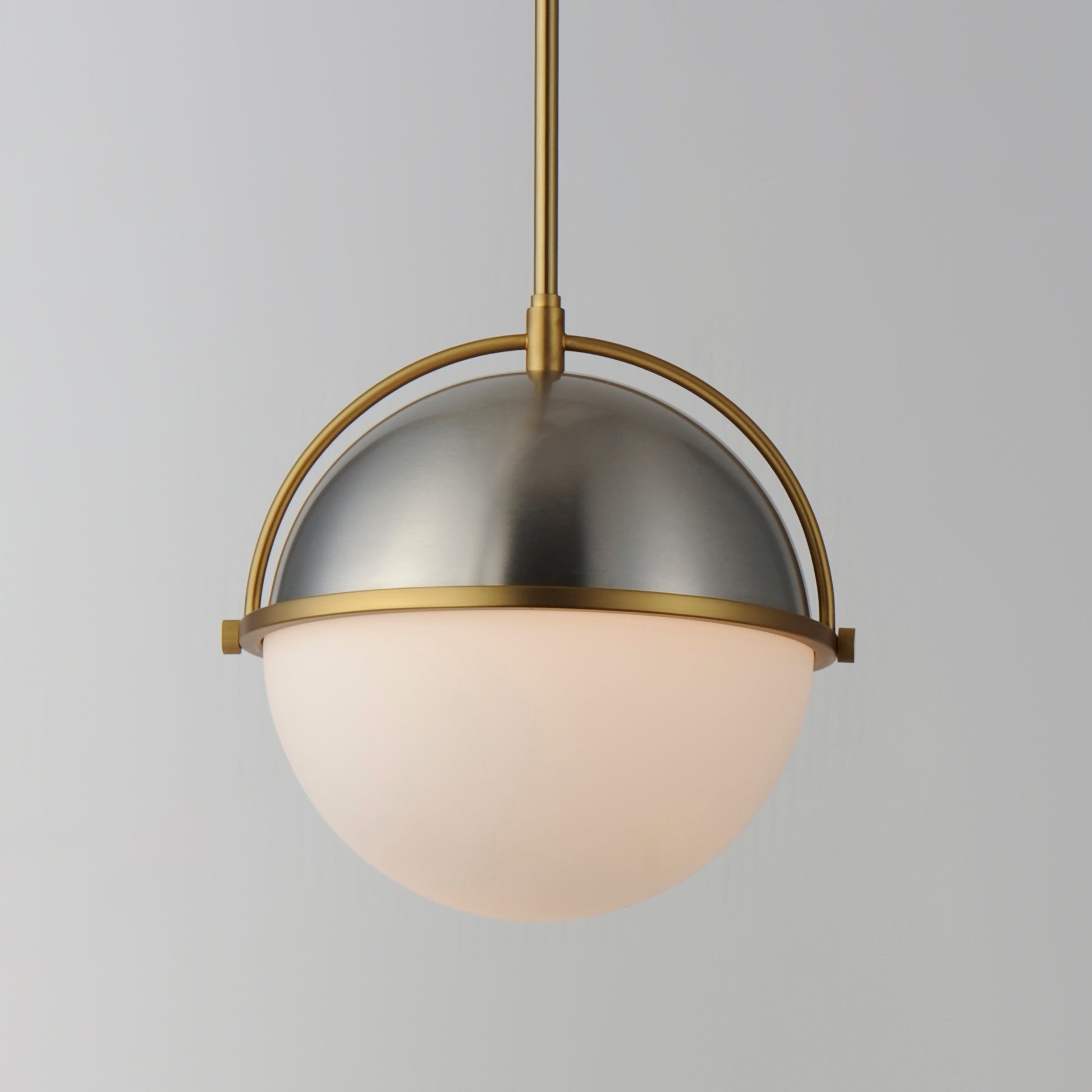 Duke 12" Pendant Satin Nickel/Satin Brass by Maxim Lighting