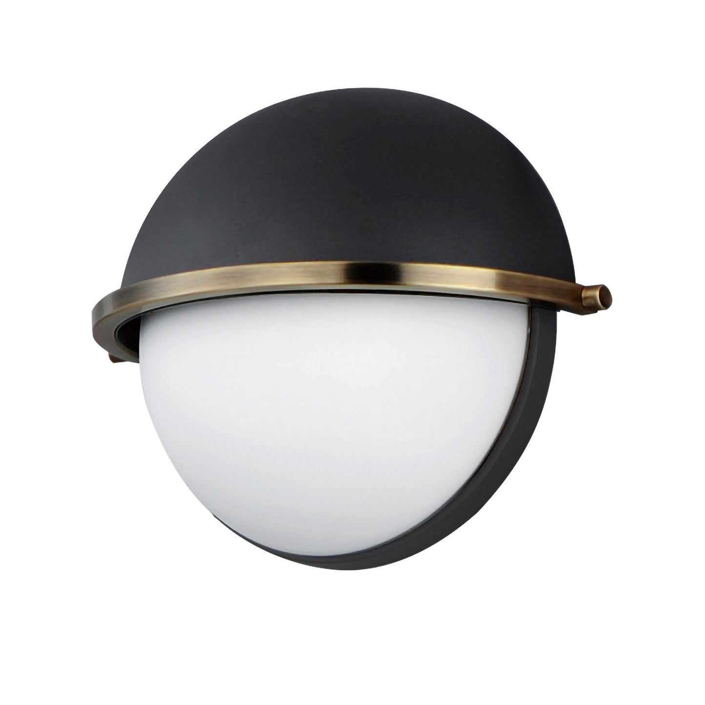 Duke Half Sconce Black/Weathered Brass by Maxim Lighting