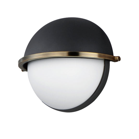 Duke Half Sconce Black/Weathered Brass by Maxim Lighting