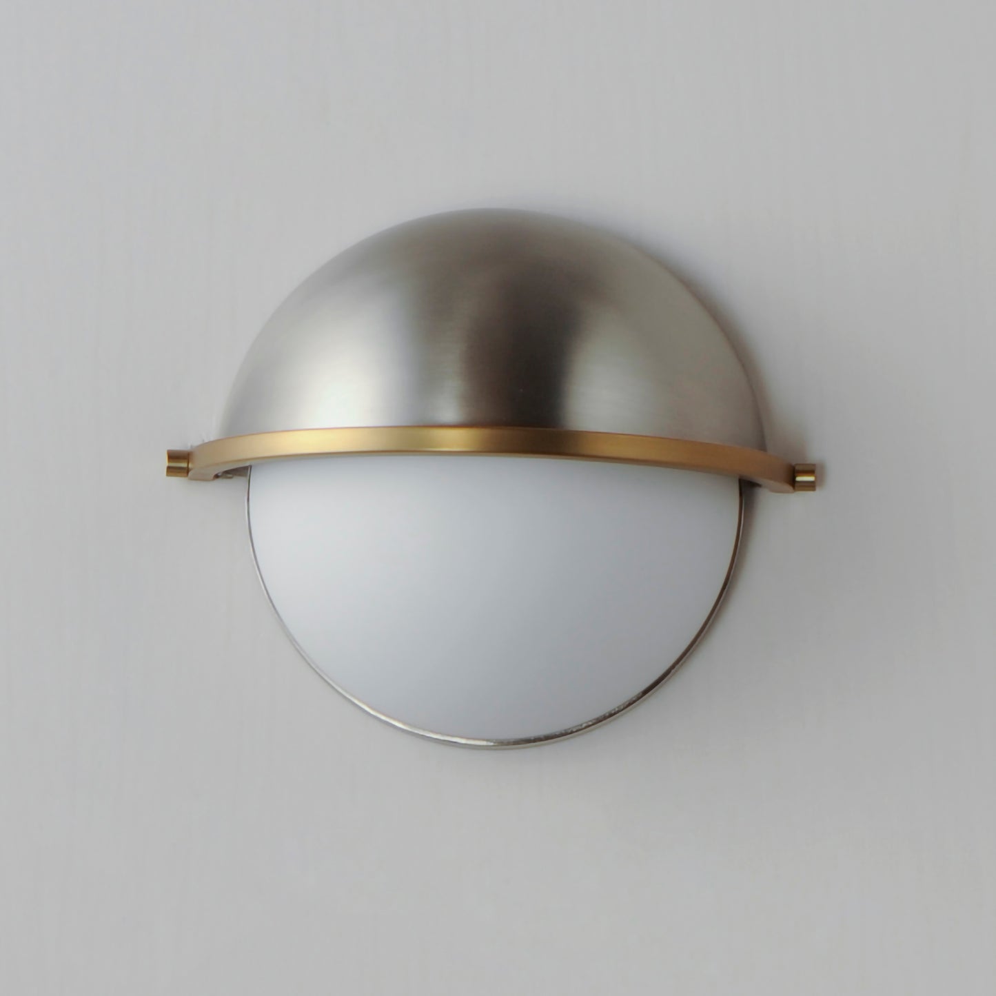 Duke Half Sconce Satin Nickel/Satin Brass by Maxim Lighting