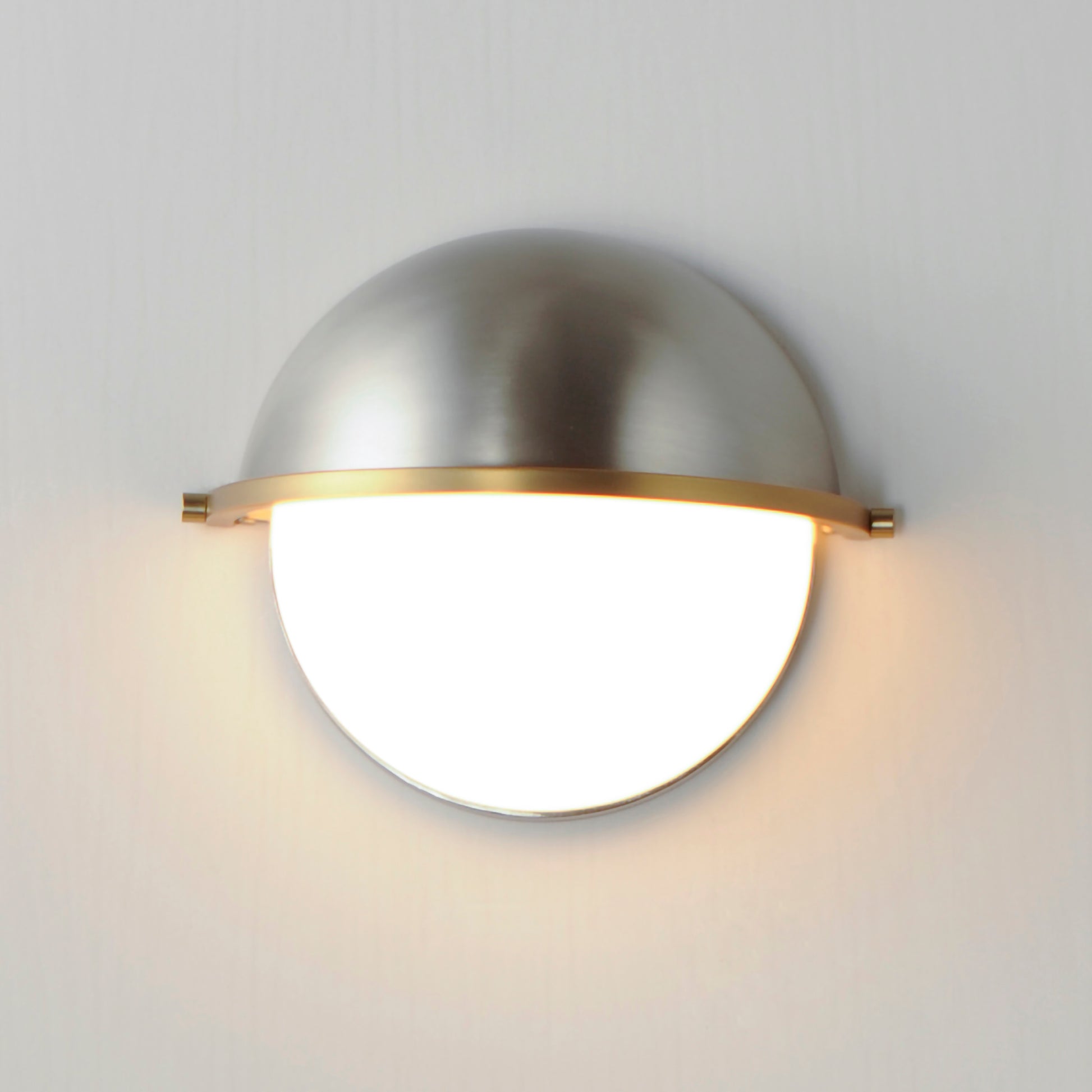 Duke Half Sconce Satin Nickel/Satin Brass by Maxim Lighting