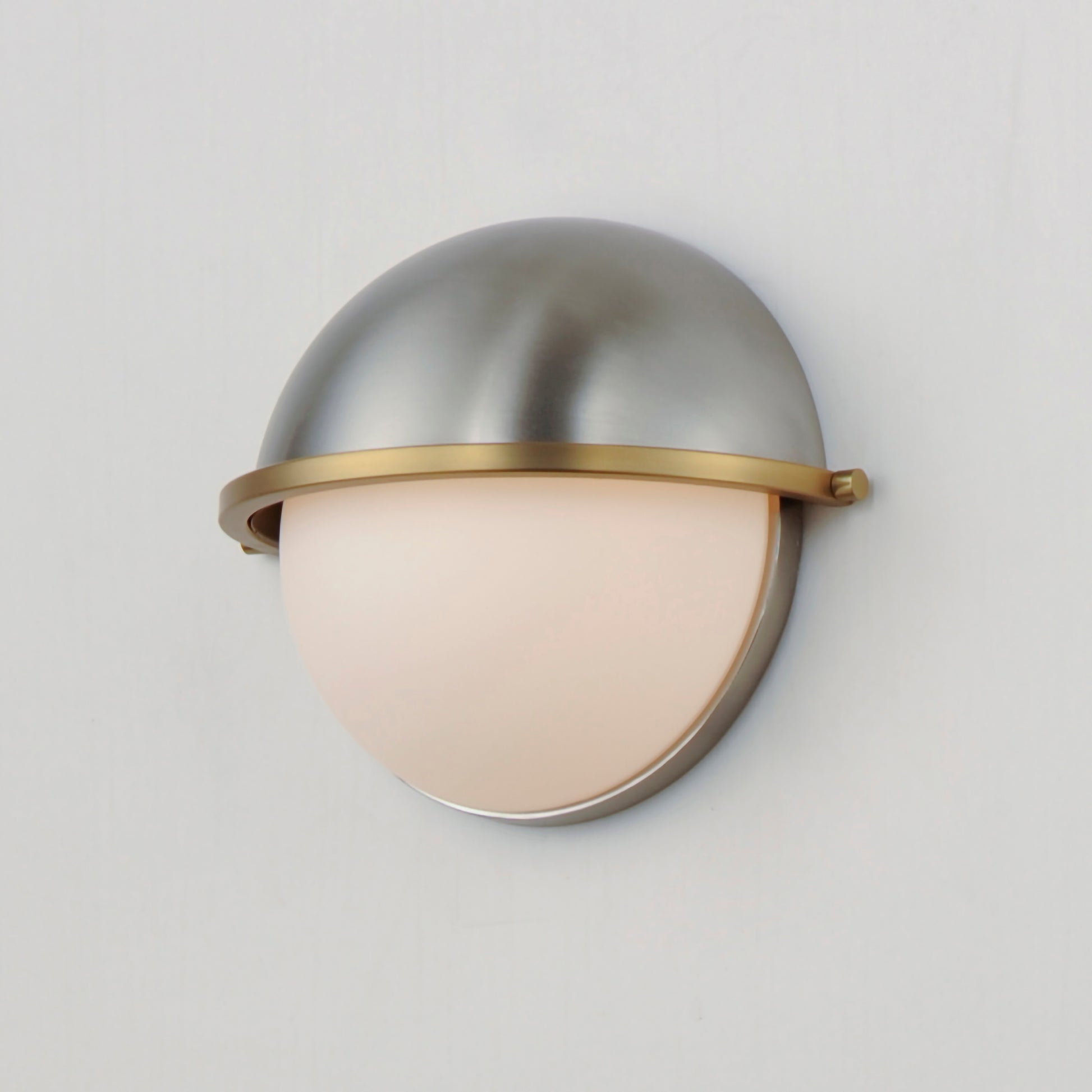 Duke Half Sconce Satin Nickel/Satin Brass by Maxim Lighting