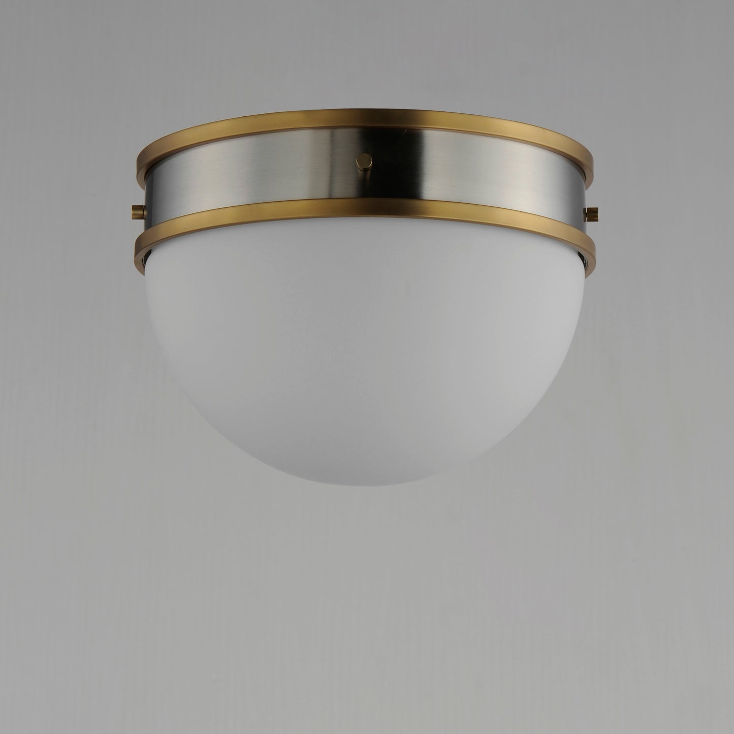 Duke Flush Mount Satin Nickel/Satin Brass by Maxim Lighting