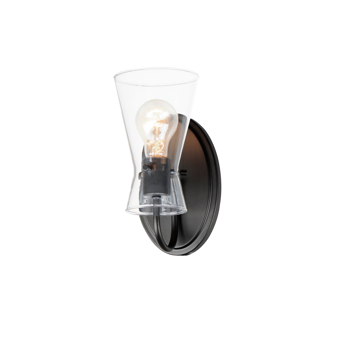 Ava Wall Sconce Black by Maxim Lighting
