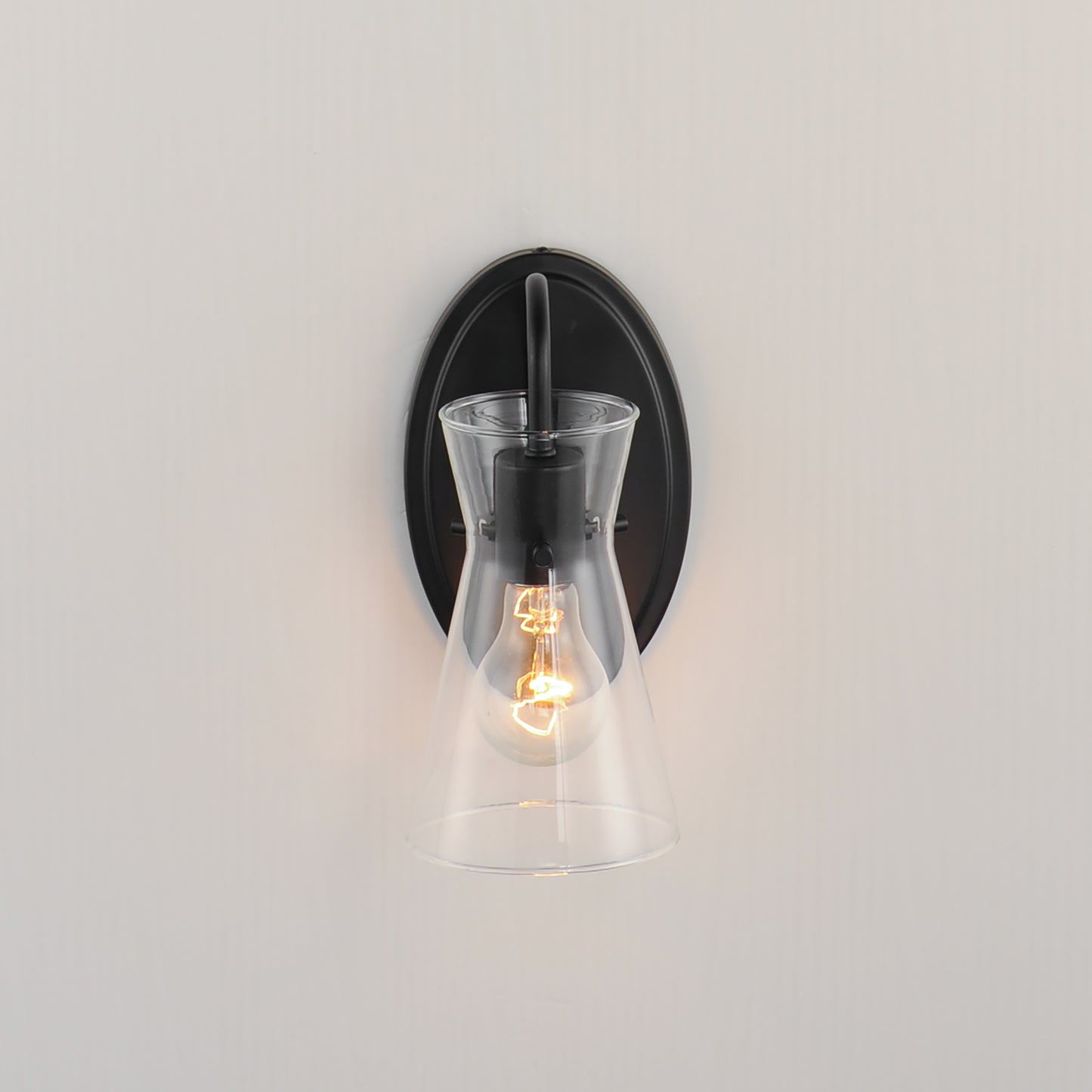 Ava Wall Sconce Black by Maxim Lighting