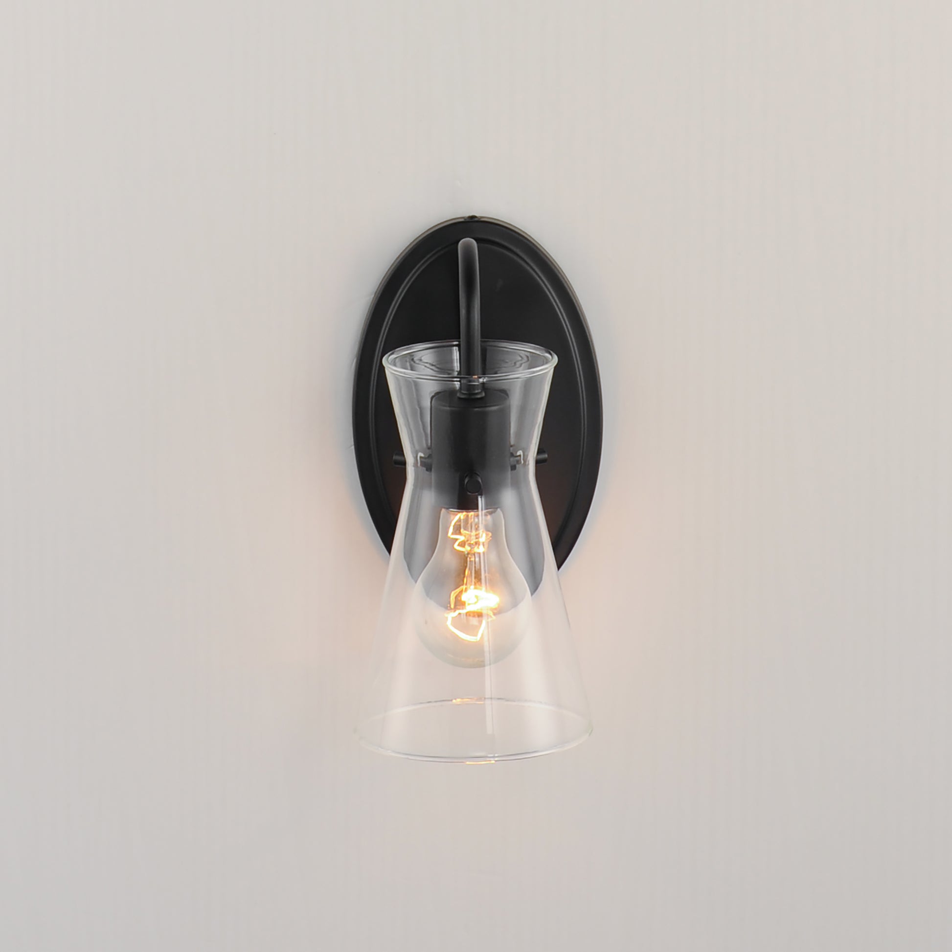 Ava Wall Sconce Black by Maxim Lighting