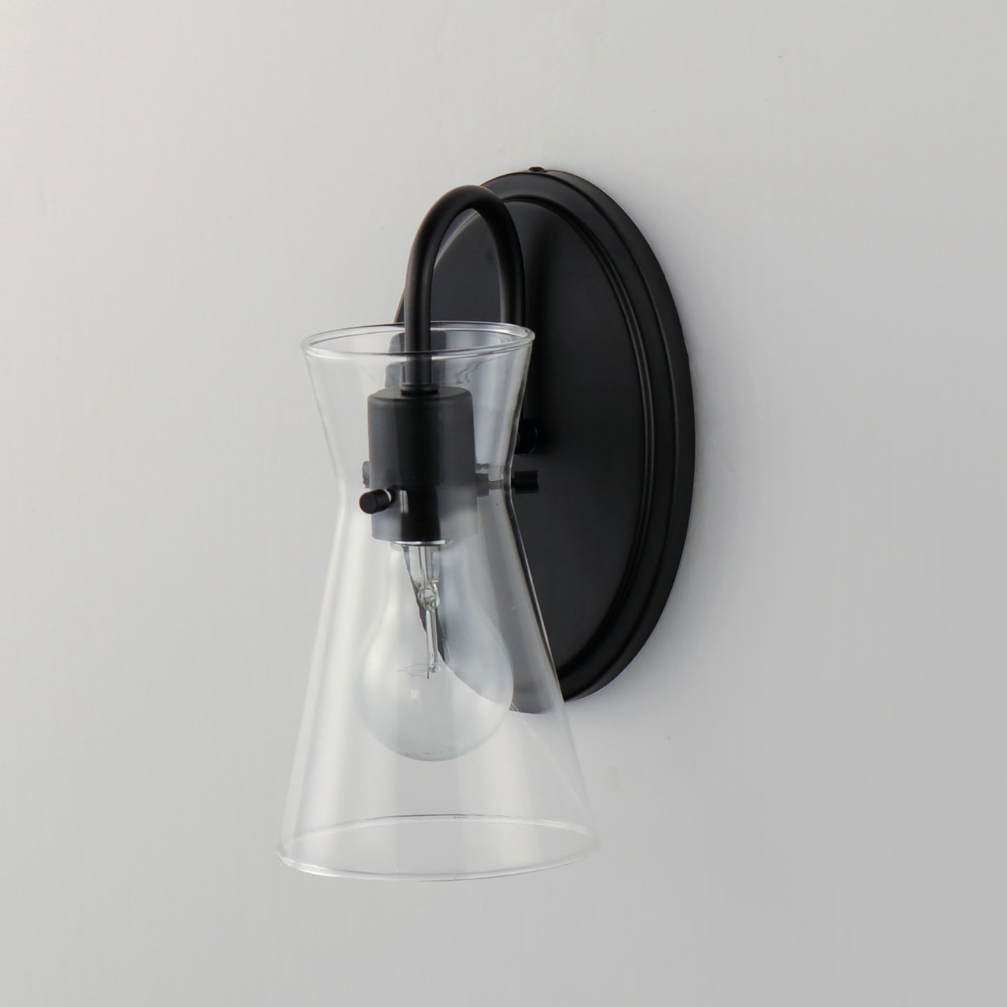Ava Wall Sconce Black by Maxim Lighting