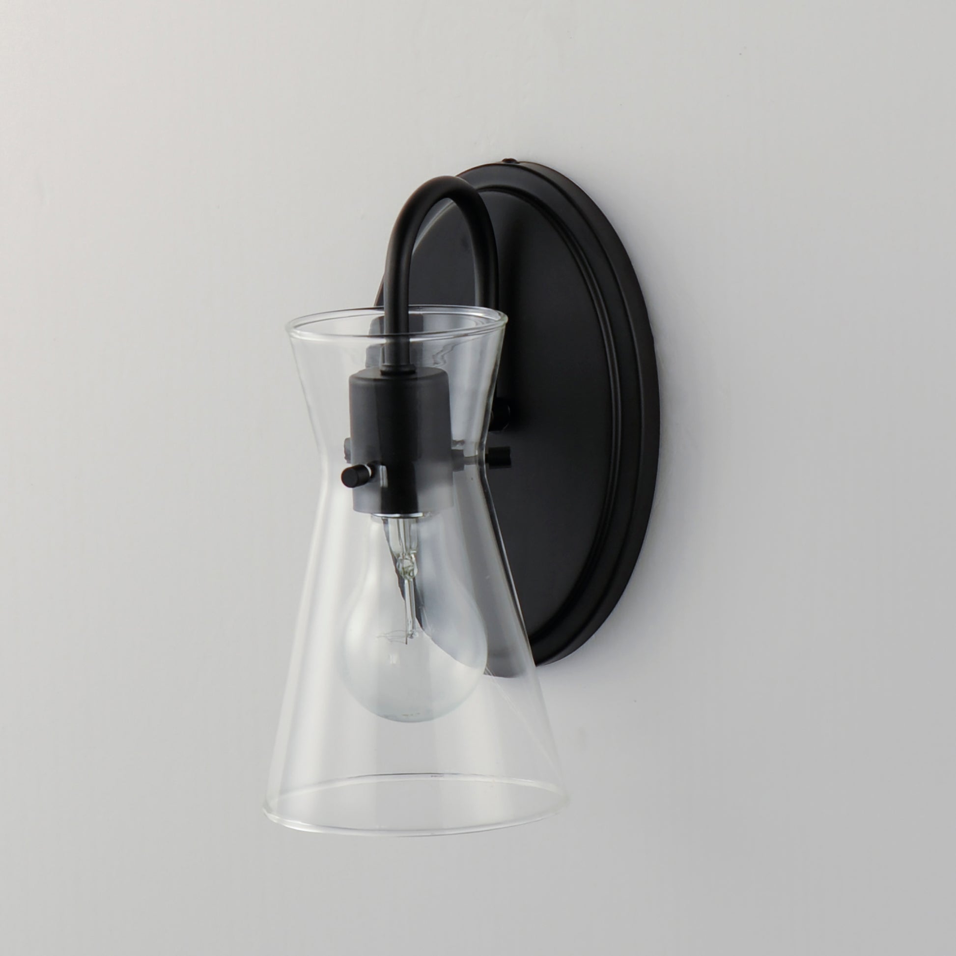 Ava Wall Sconce Black by Maxim Lighting