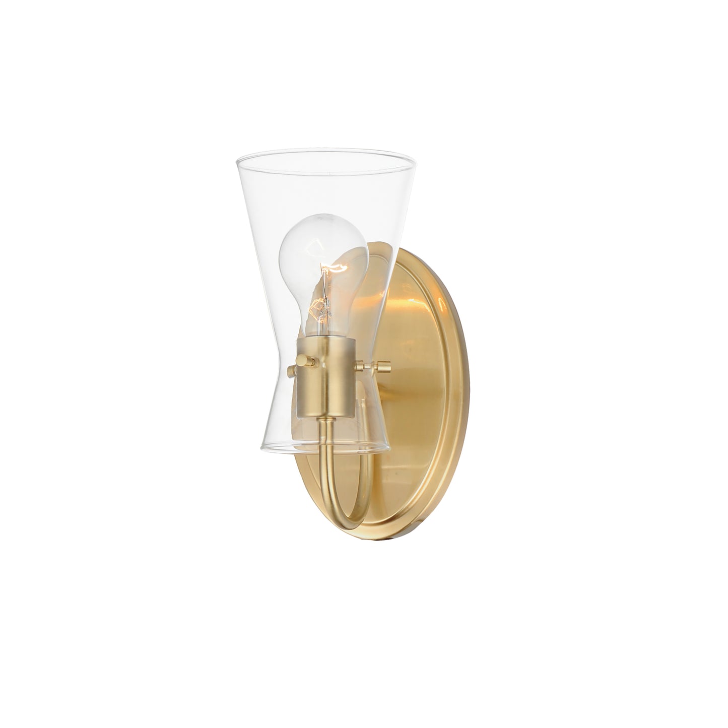 Ava Wall Sconce Natural Aged Brass by Maxim Lighting