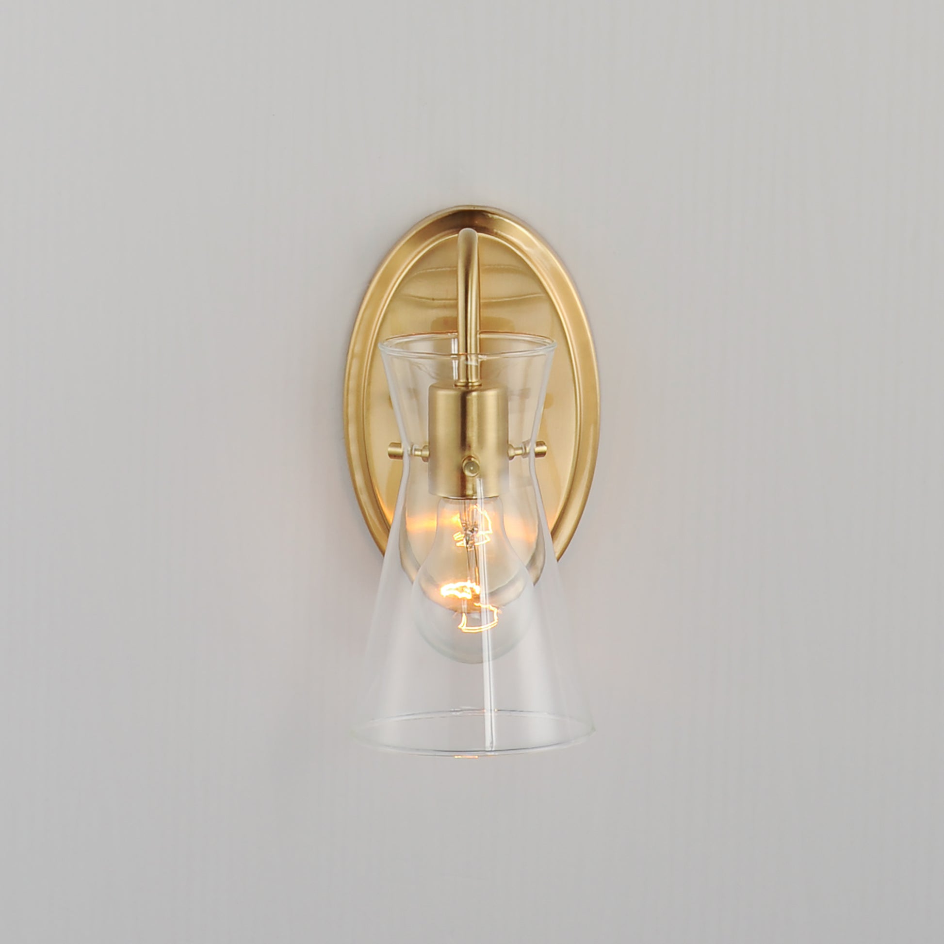 Ava Wall Sconce Natural Aged Brass by Maxim Lighting
