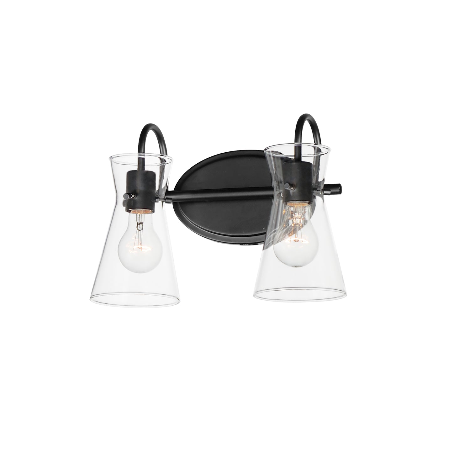 Ava 2-Light Bath Vanity Black by Maxim Lighting