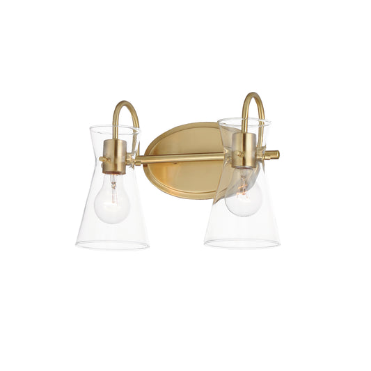 Ava 2-Light Bath Vanity Natural Aged Brass by Maxim Lighting