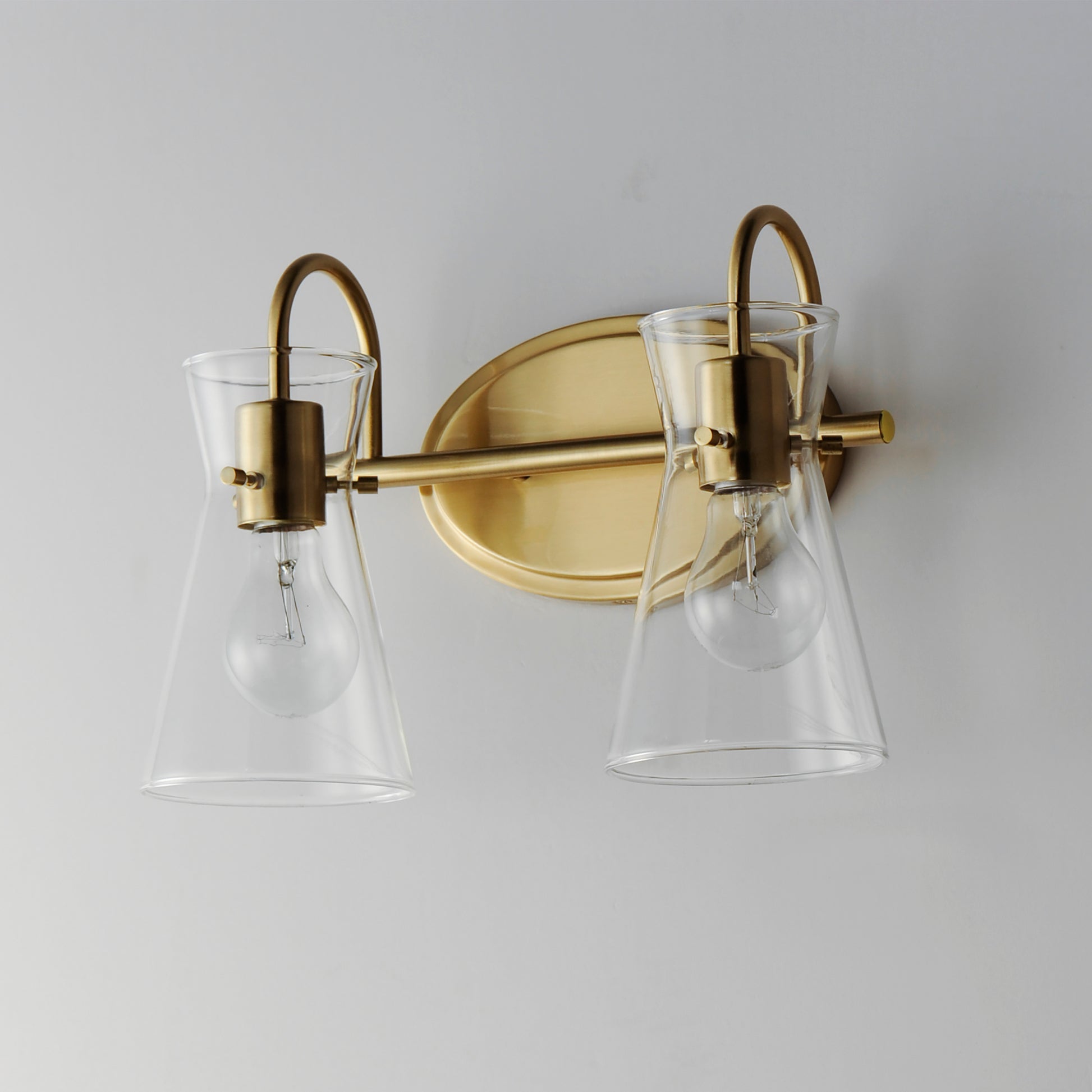 Ava 2-Light Bath Vanity Natural Aged Brass by Maxim Lighting