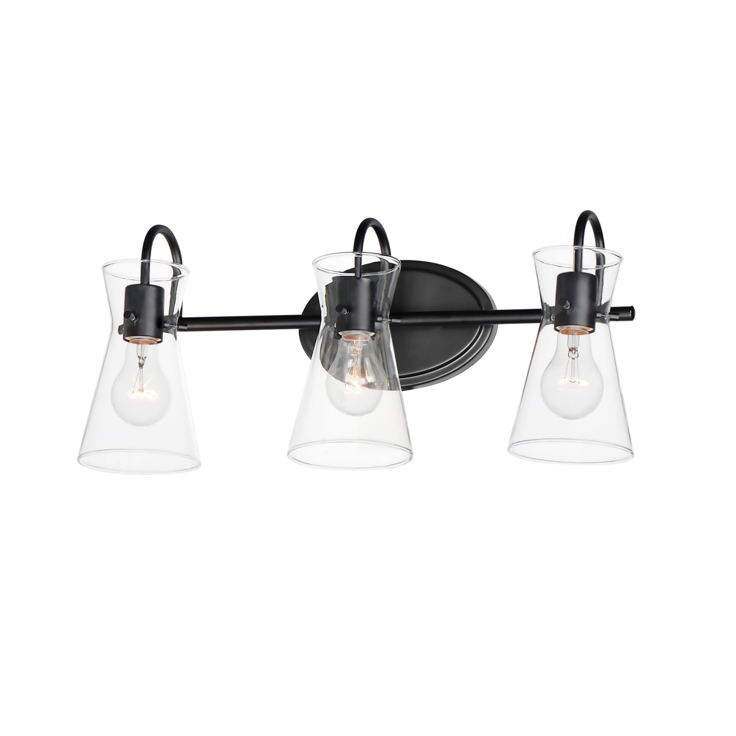 Ava 3-Light Bath Vanity Black by Maxim Lighting