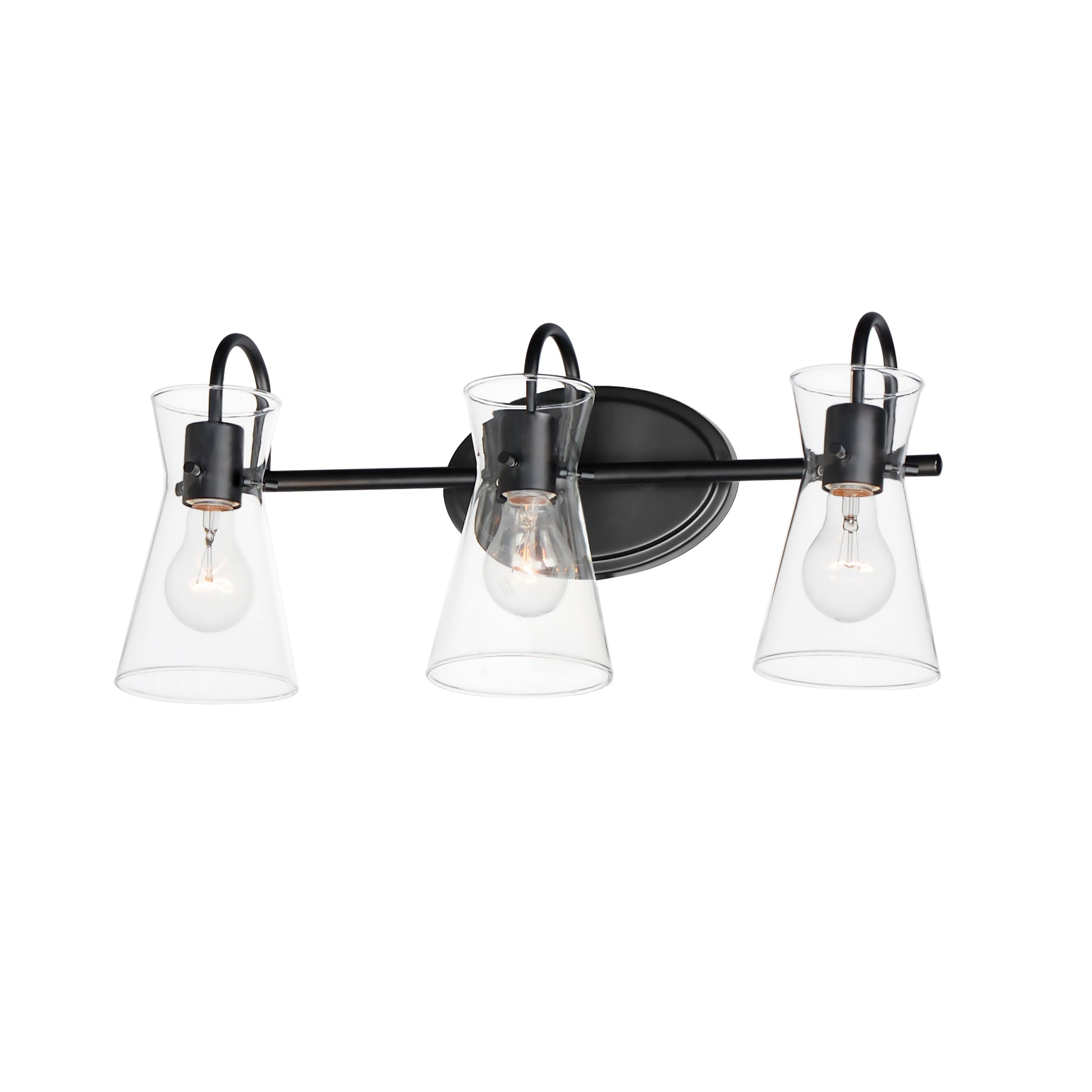 Ava 3-Light Bath Vanity Black by Maxim Lighting