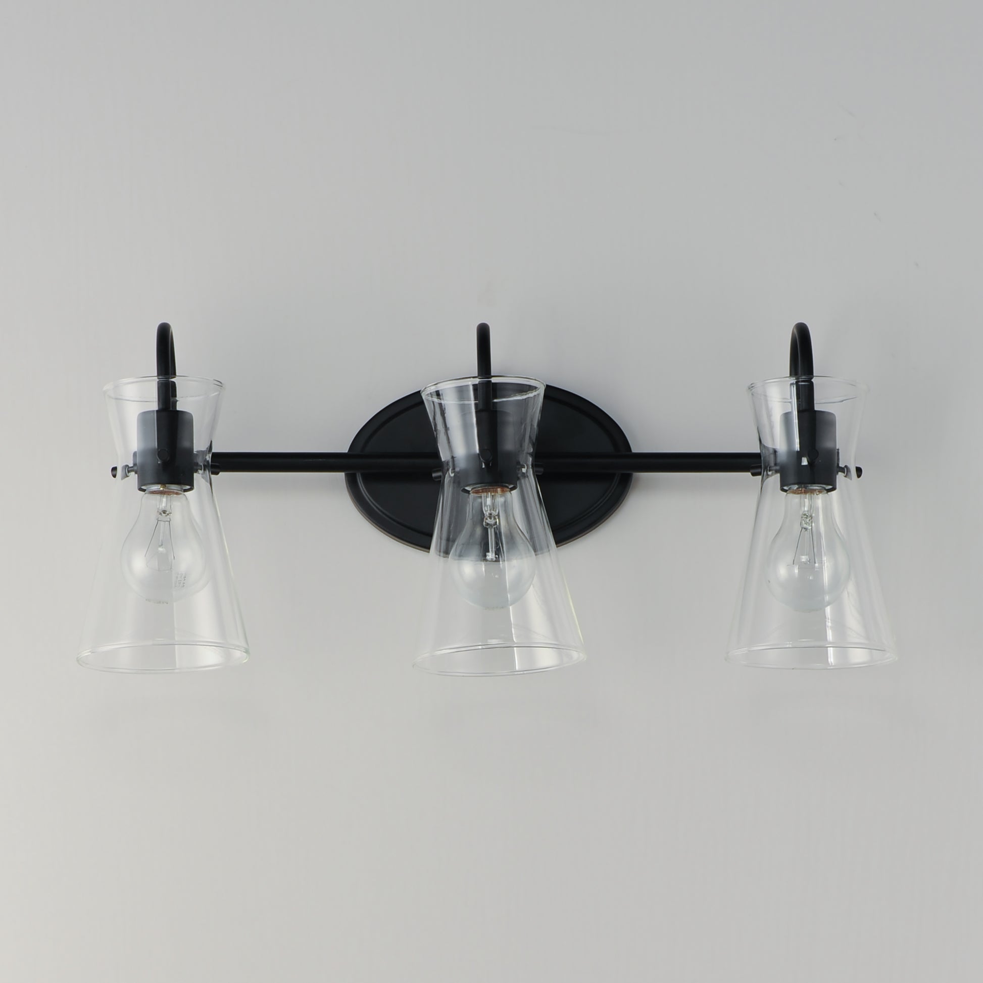Ava 3-Light Bath Vanity Black by Maxim Lighting