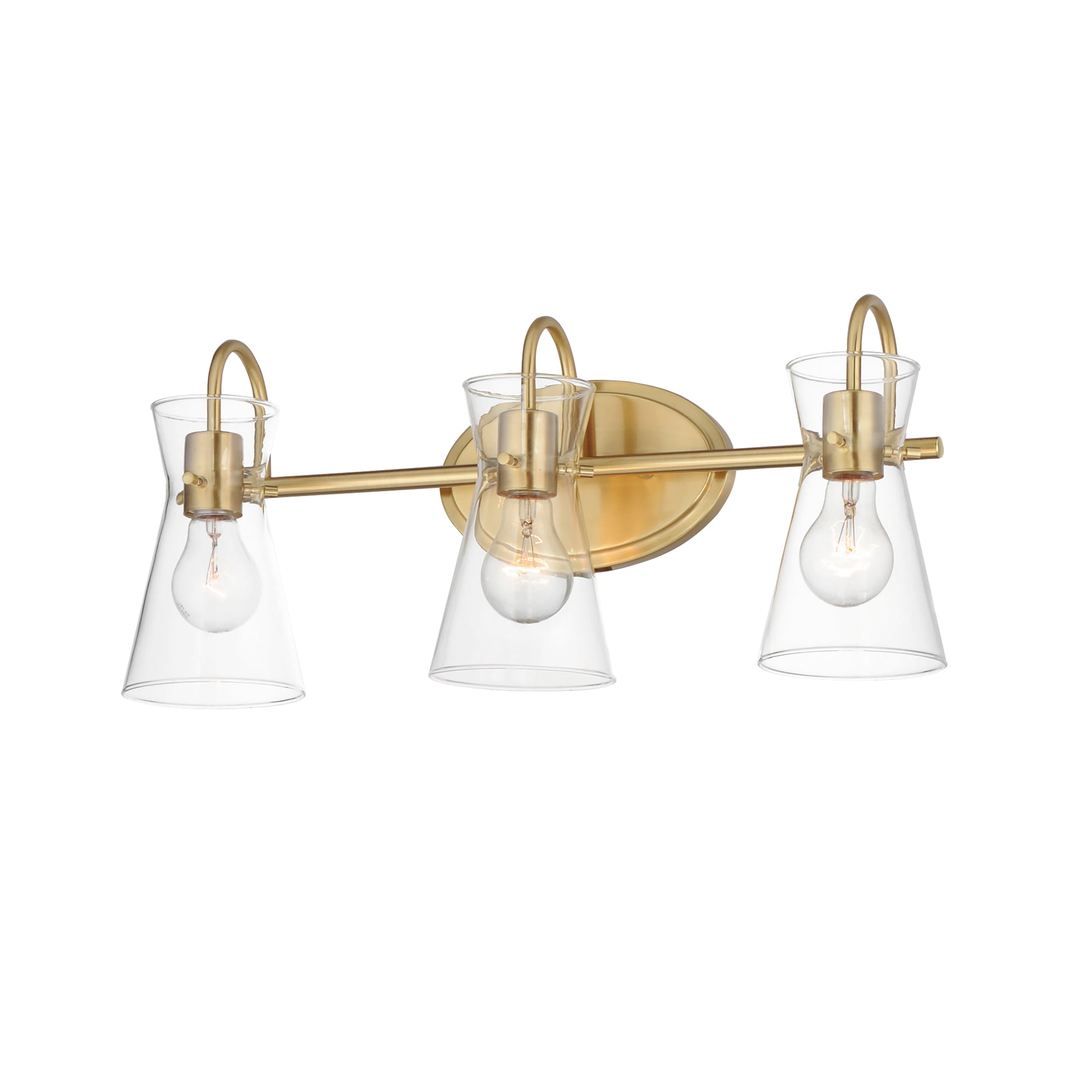Ava 3-Light Bath Vanity Natural Aged Brass by Maxim Lighting