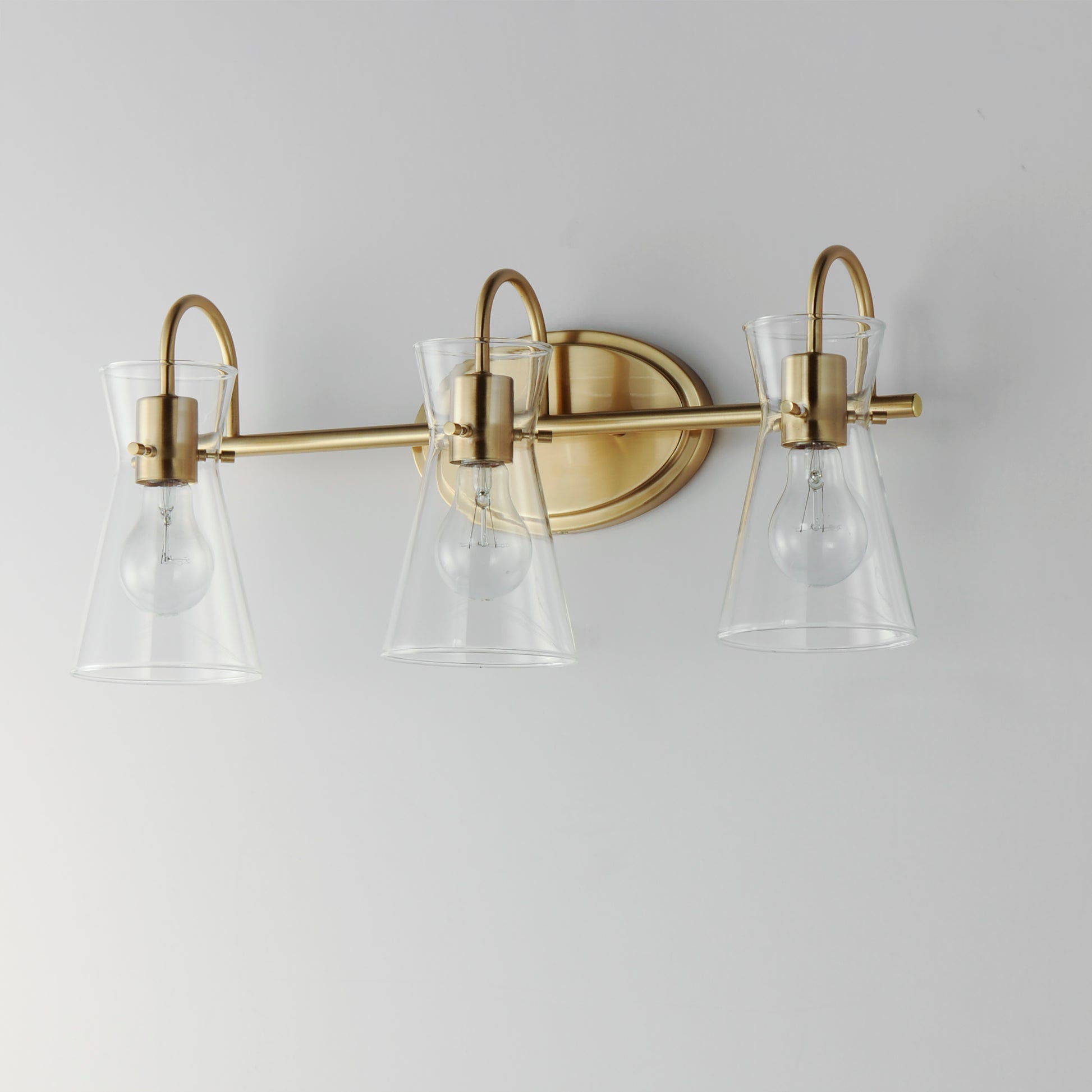 Ava 3-Light Bath Vanity Natural Aged Brass by Maxim Lighting