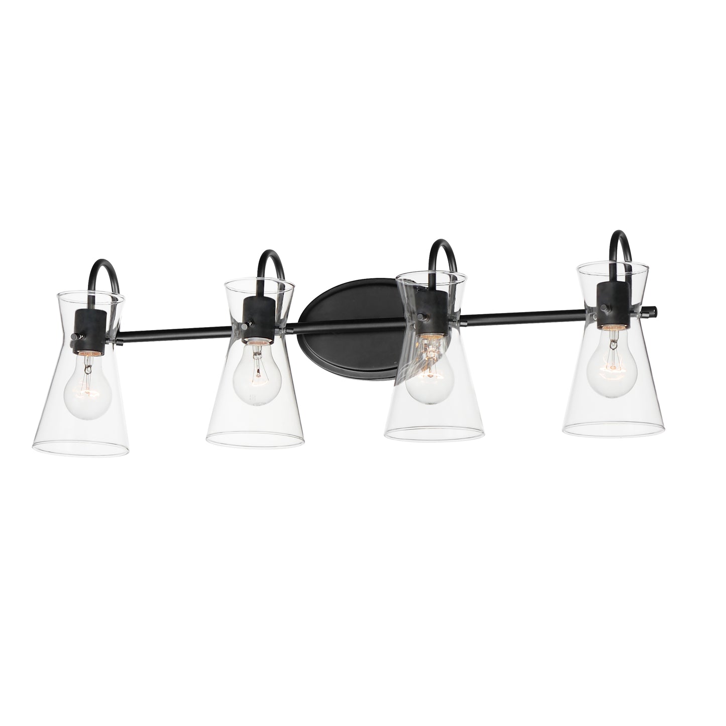 Ava 4-Light Bath Vanity Black by Maxim Lighting