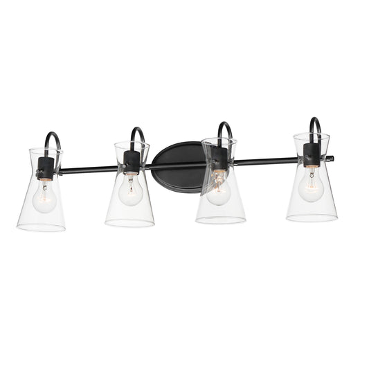 Ava 4-Light Bath Vanity Black by Maxim Lighting