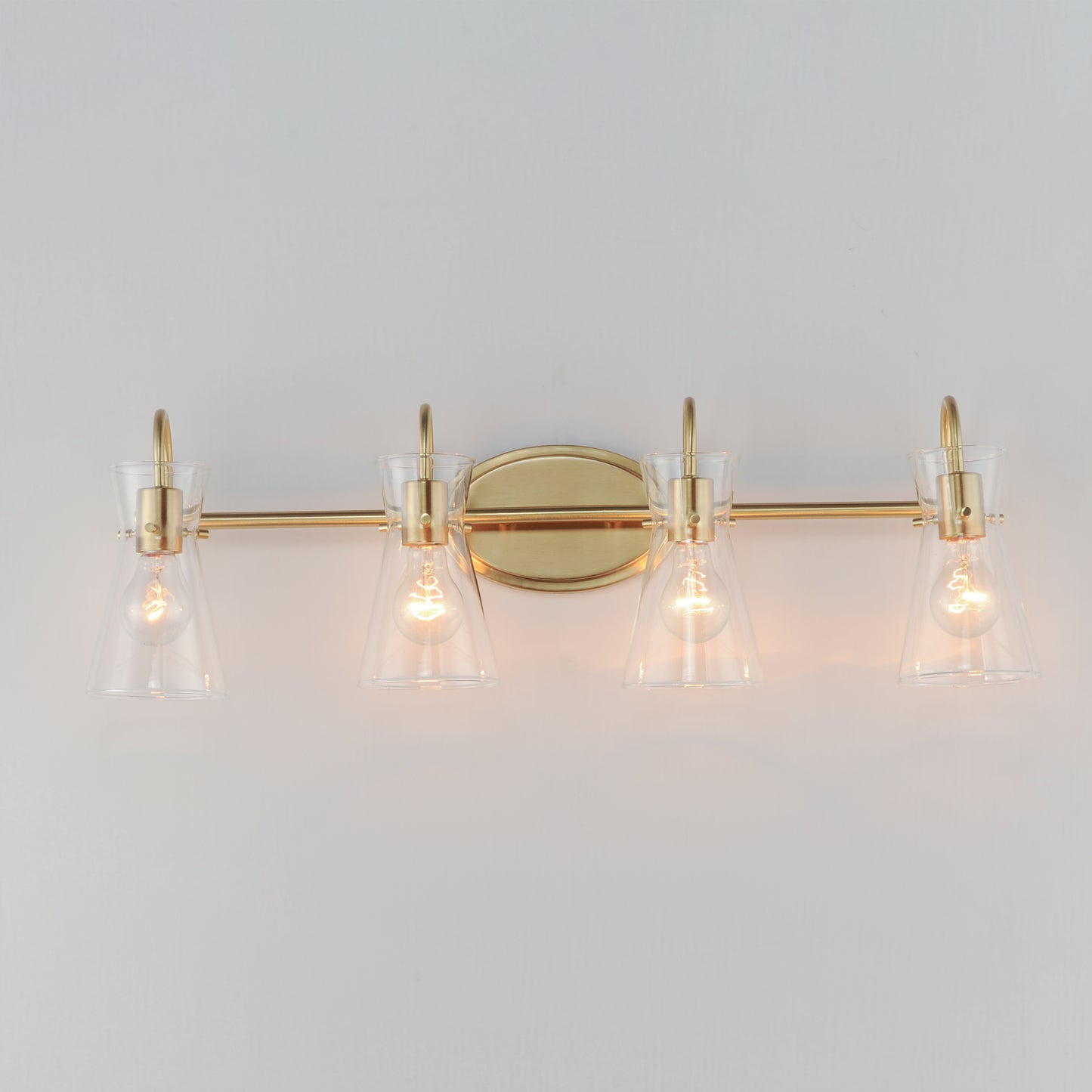Ava 4-Light Bath Vanity Natural Aged Brass by Maxim Lighting