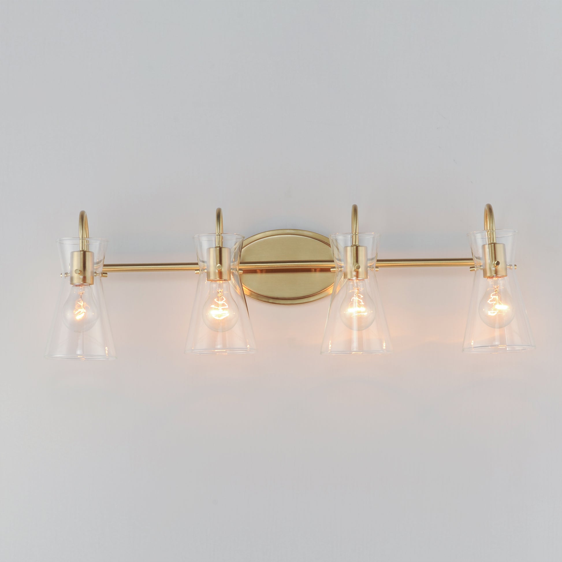 Ava 4-Light Bath Vanity Natural Aged Brass by Maxim Lighting