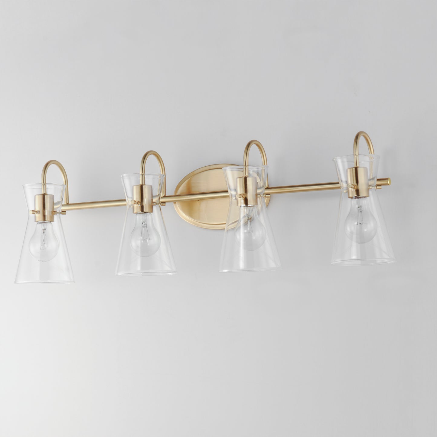Ava 4-Light Bath Vanity Natural Aged Brass by Maxim Lighting