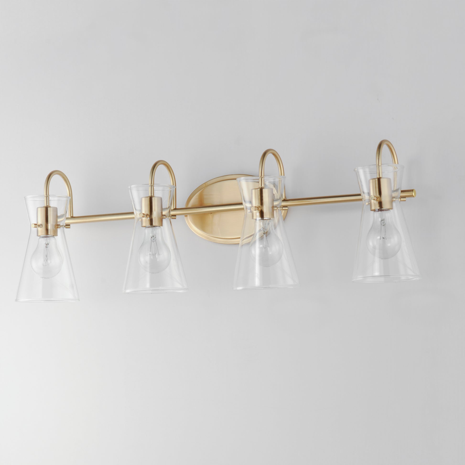 Ava 4-Light Bath Vanity Natural Aged Brass by Maxim Lighting