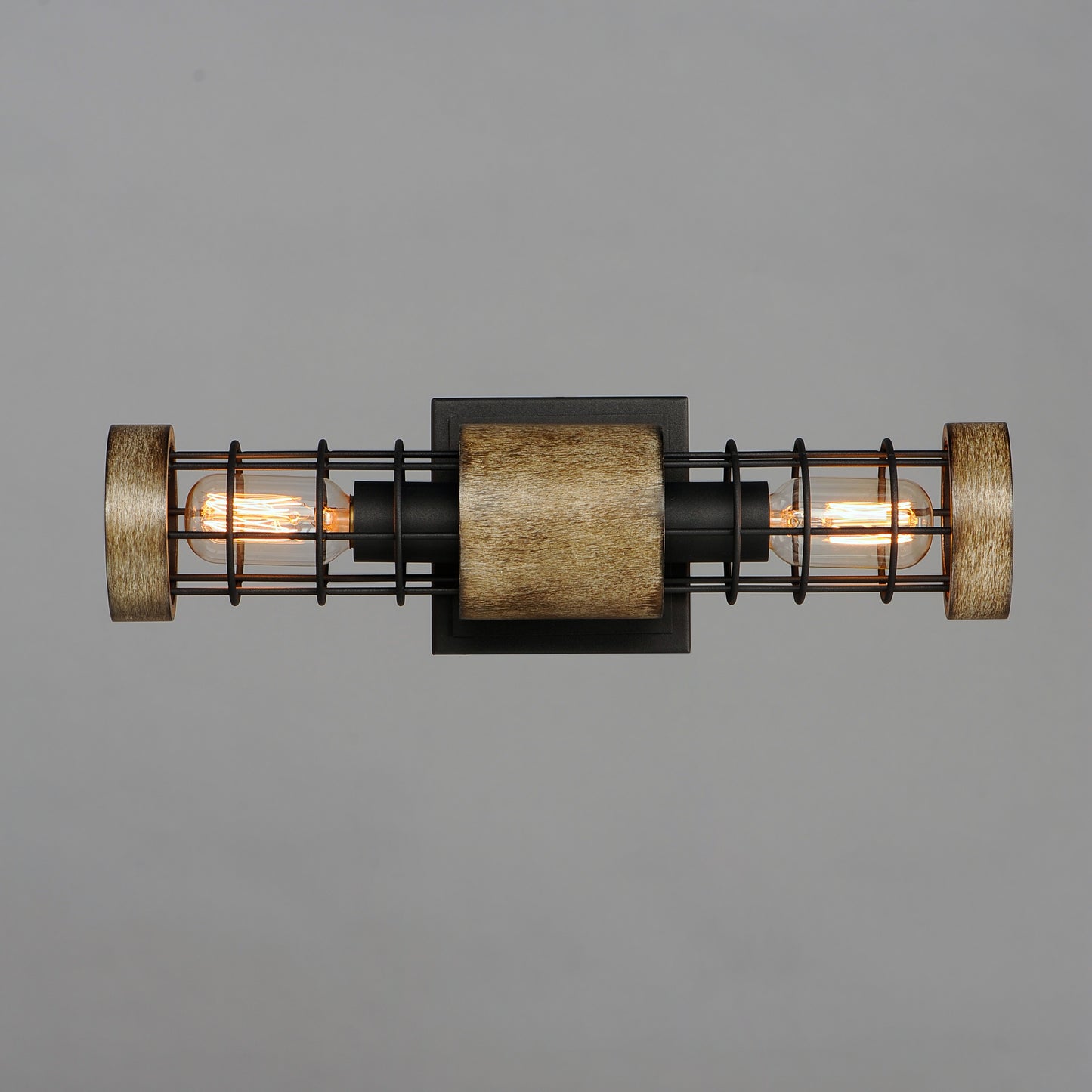 Homestead 18" 2-Light Wall Sconce Driftwood/Black by Maxim Lighting