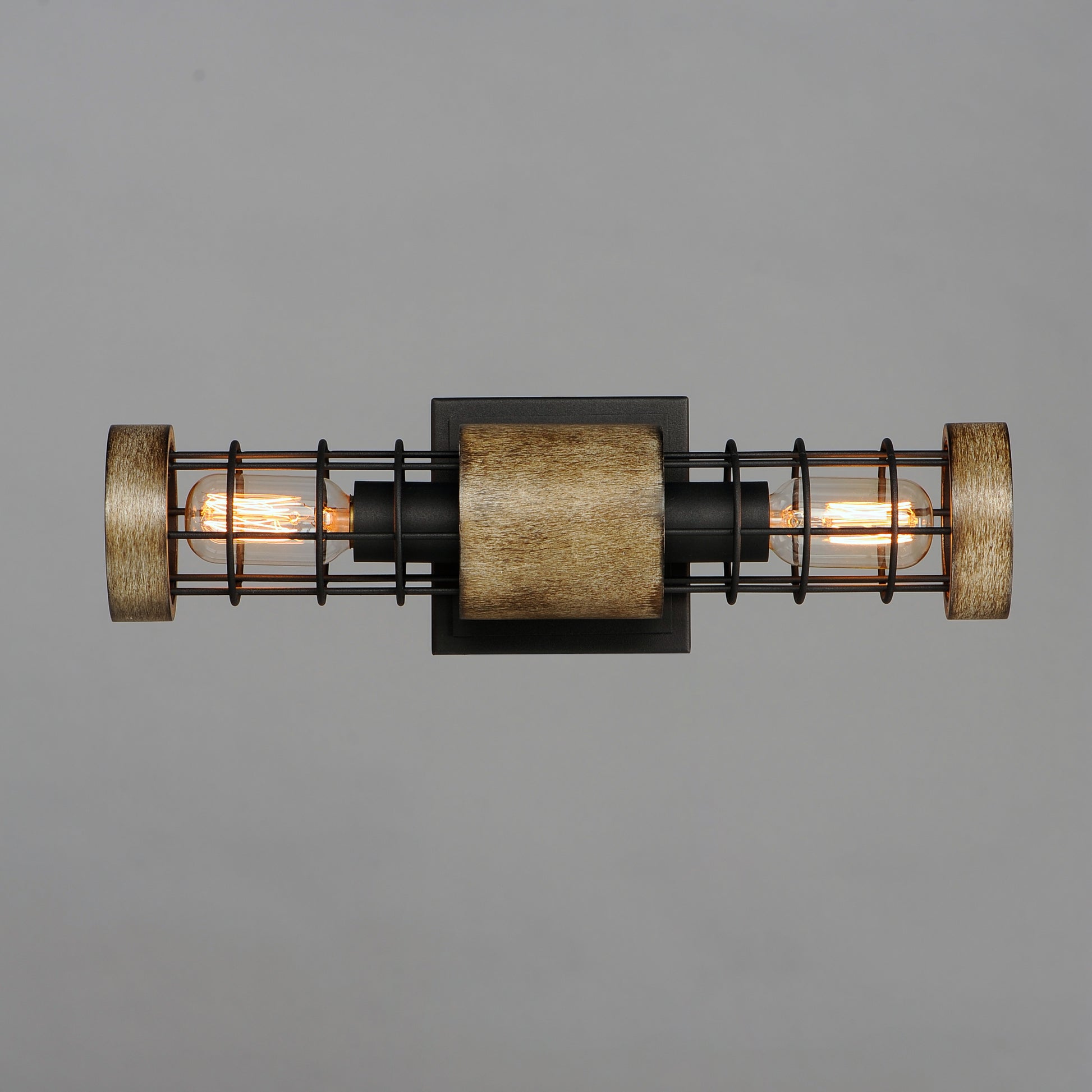 Homestead 18" 2-Light Wall Sconce Driftwood/Black by Maxim Lighting