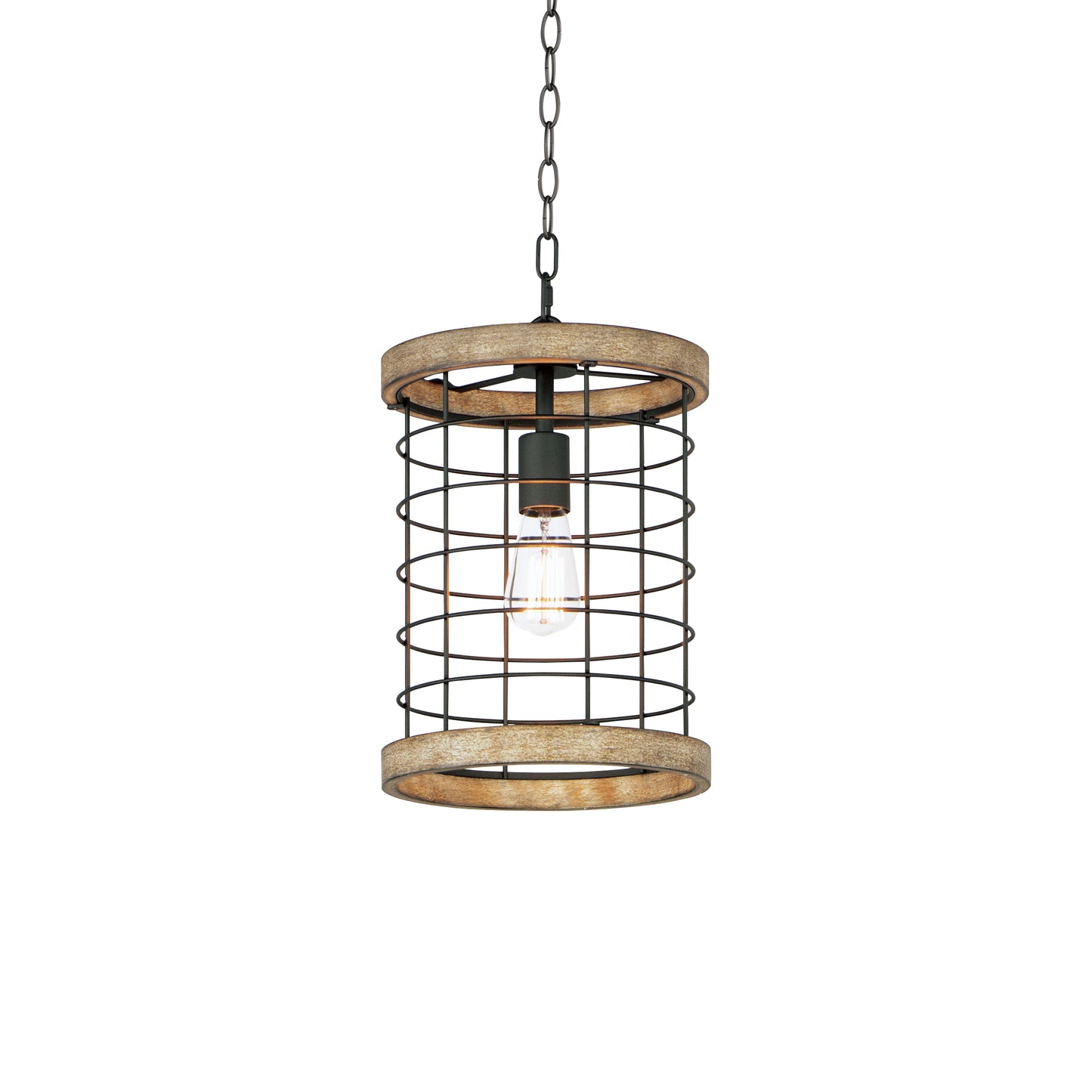 Homestead 10" Pendant Driftwood/Black by Maxim Lighting