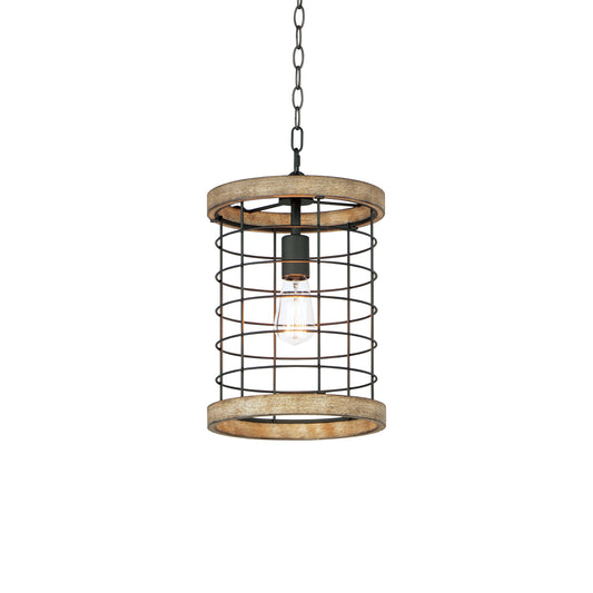 Homestead 10" Pendant Driftwood/Black by Maxim Lighting