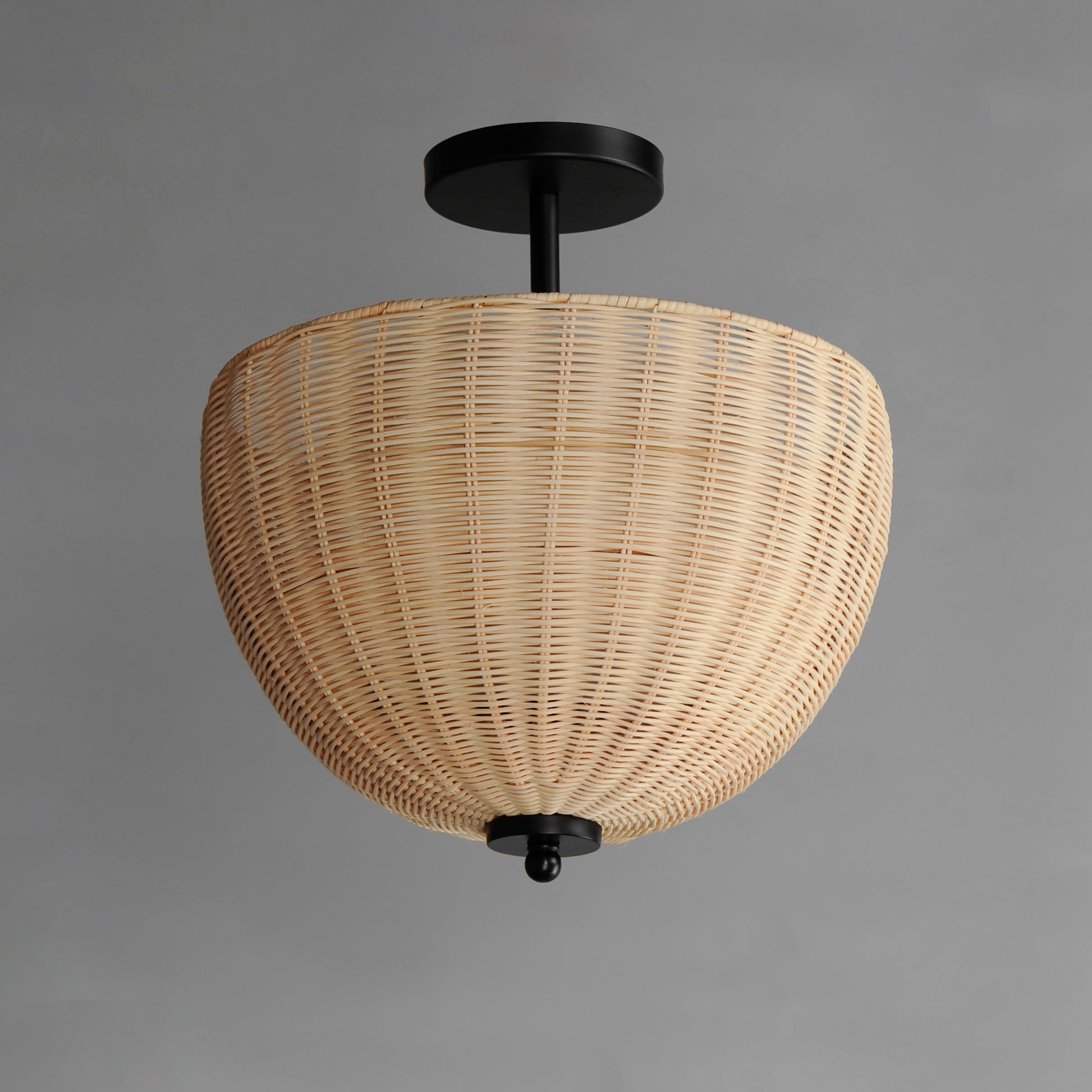 Maldives 2-Light Semi Flush/Pendant Black by Maxim Lighting