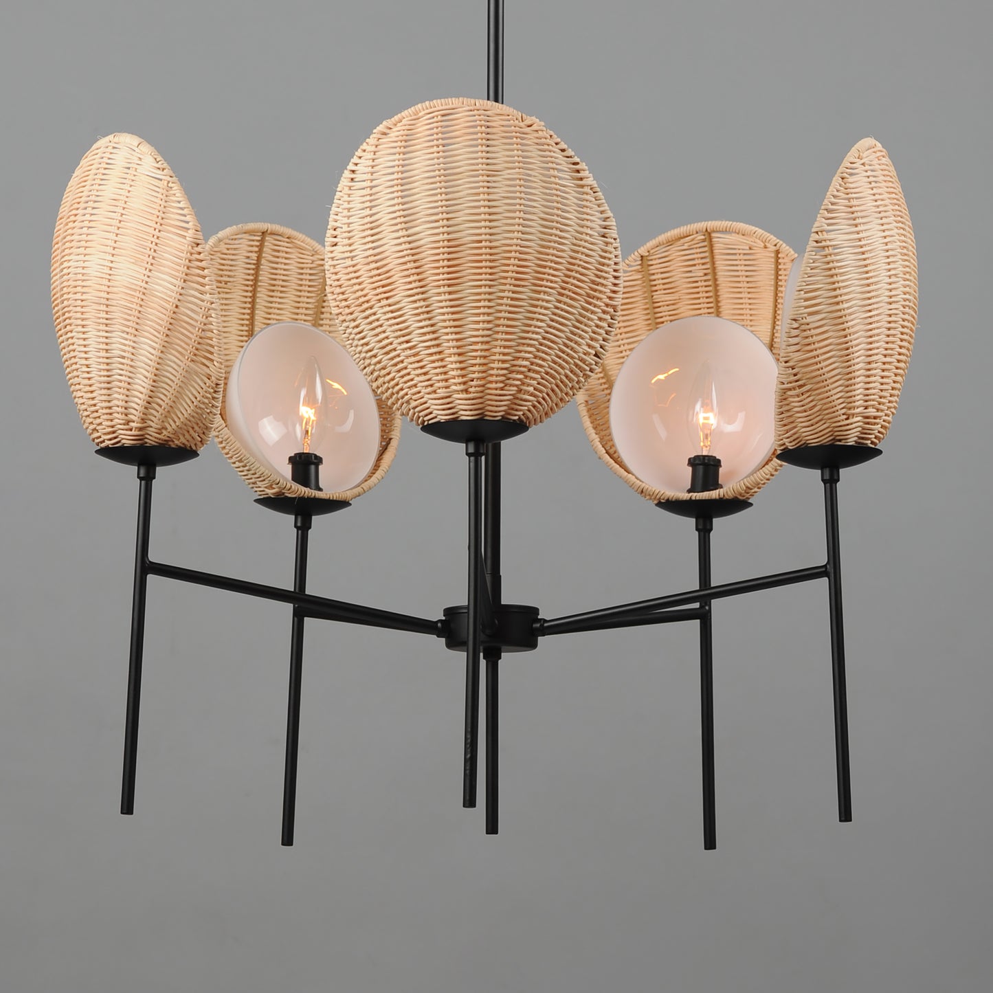 Maldives 5-Light Chandelier Black by Maxim Lighting