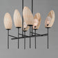 Maldives 6-Light Linear Chandelier Black by Maxim Lighting