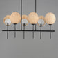 Maldives 6-Light Linear Chandelier Black by Maxim Lighting