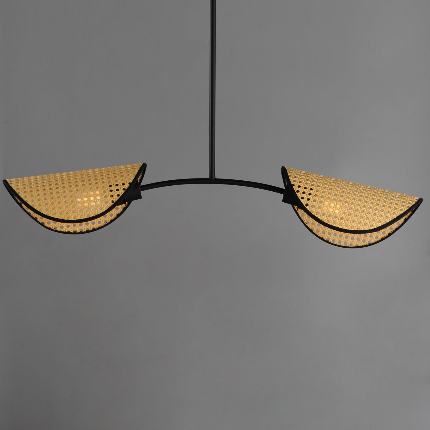 Bonnet 2-Light Chandelier Black by Maxim Lighting