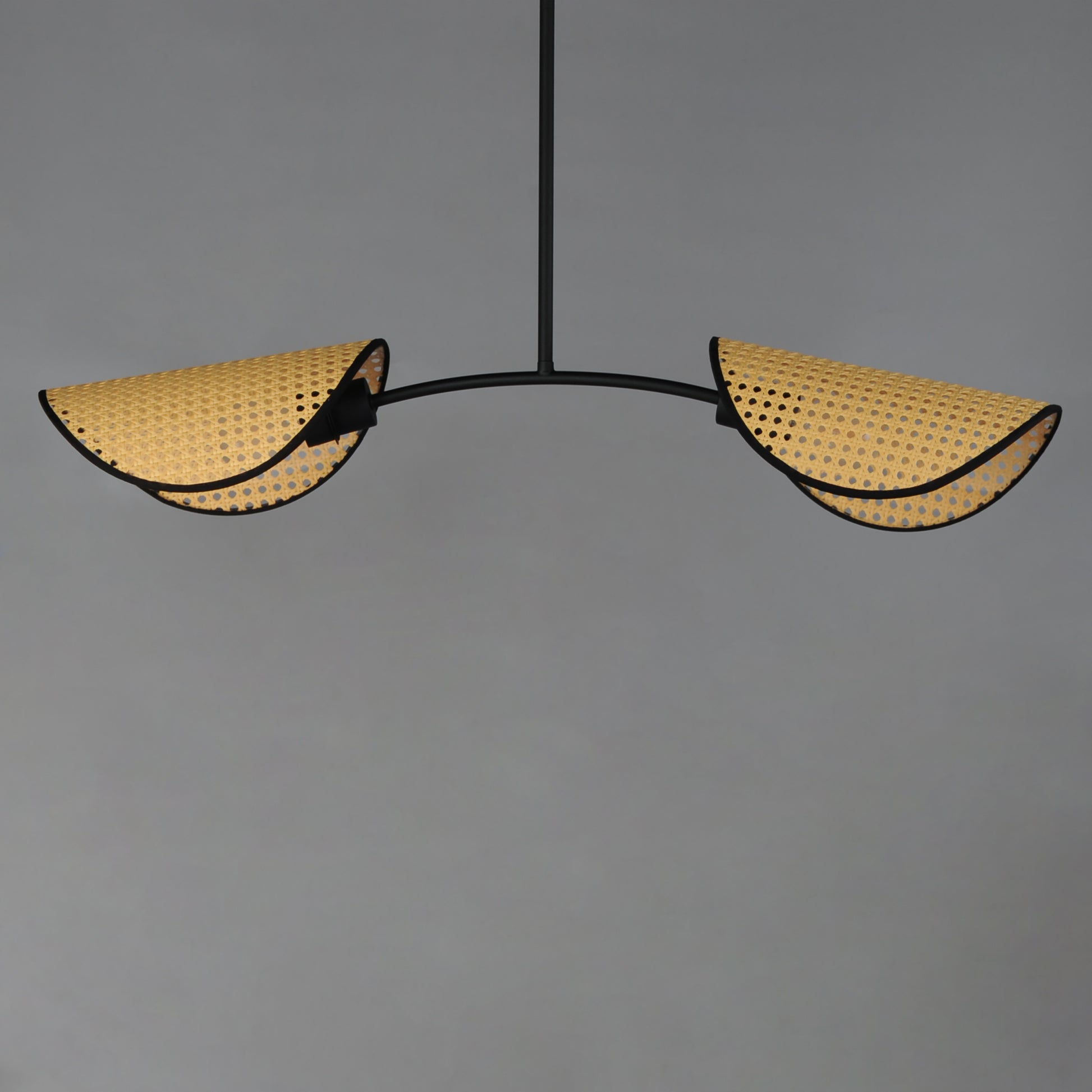 Bonnet 2-Light Chandelier Black by Maxim Lighting