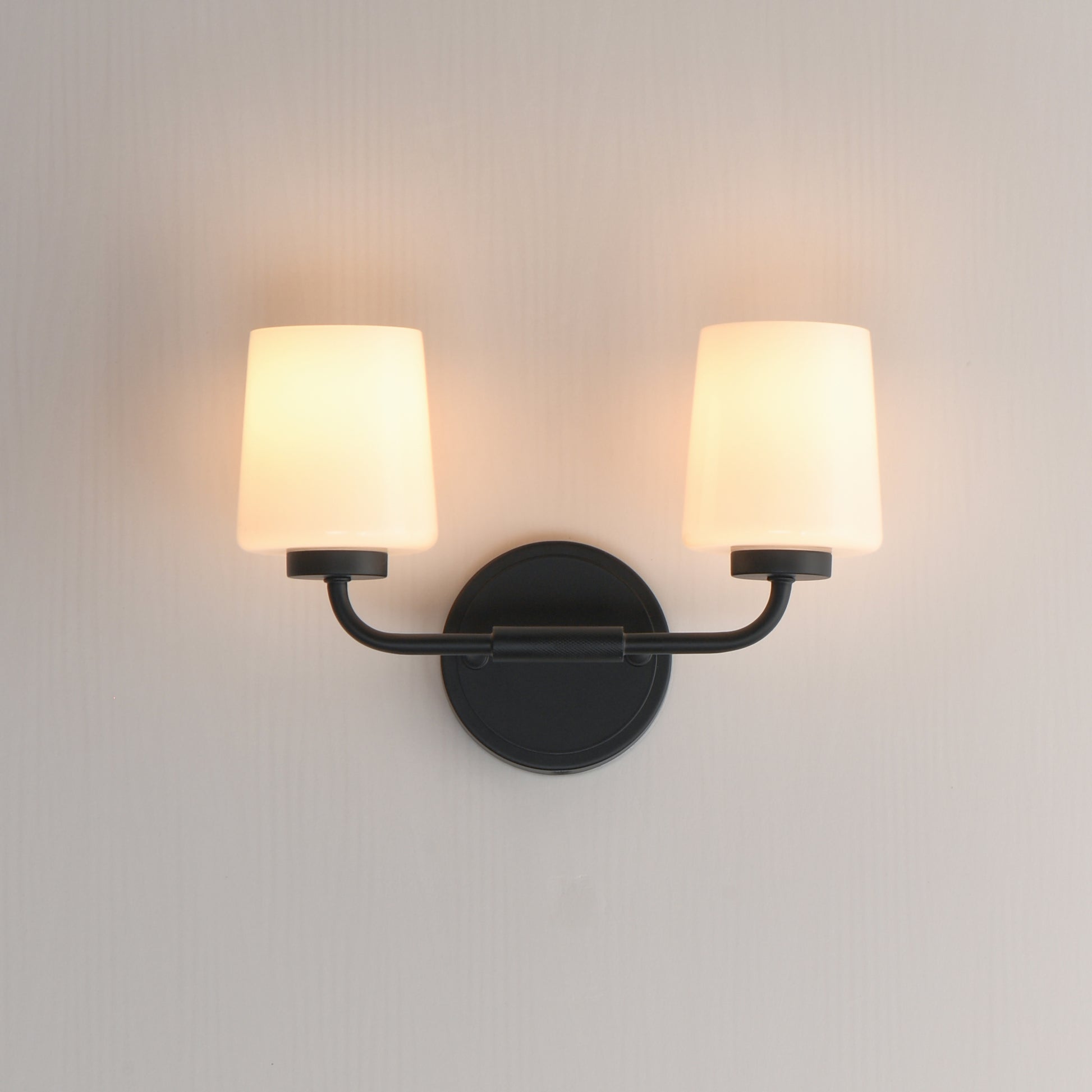 Durham 2-Light Sconce Black by Maxim Lighting