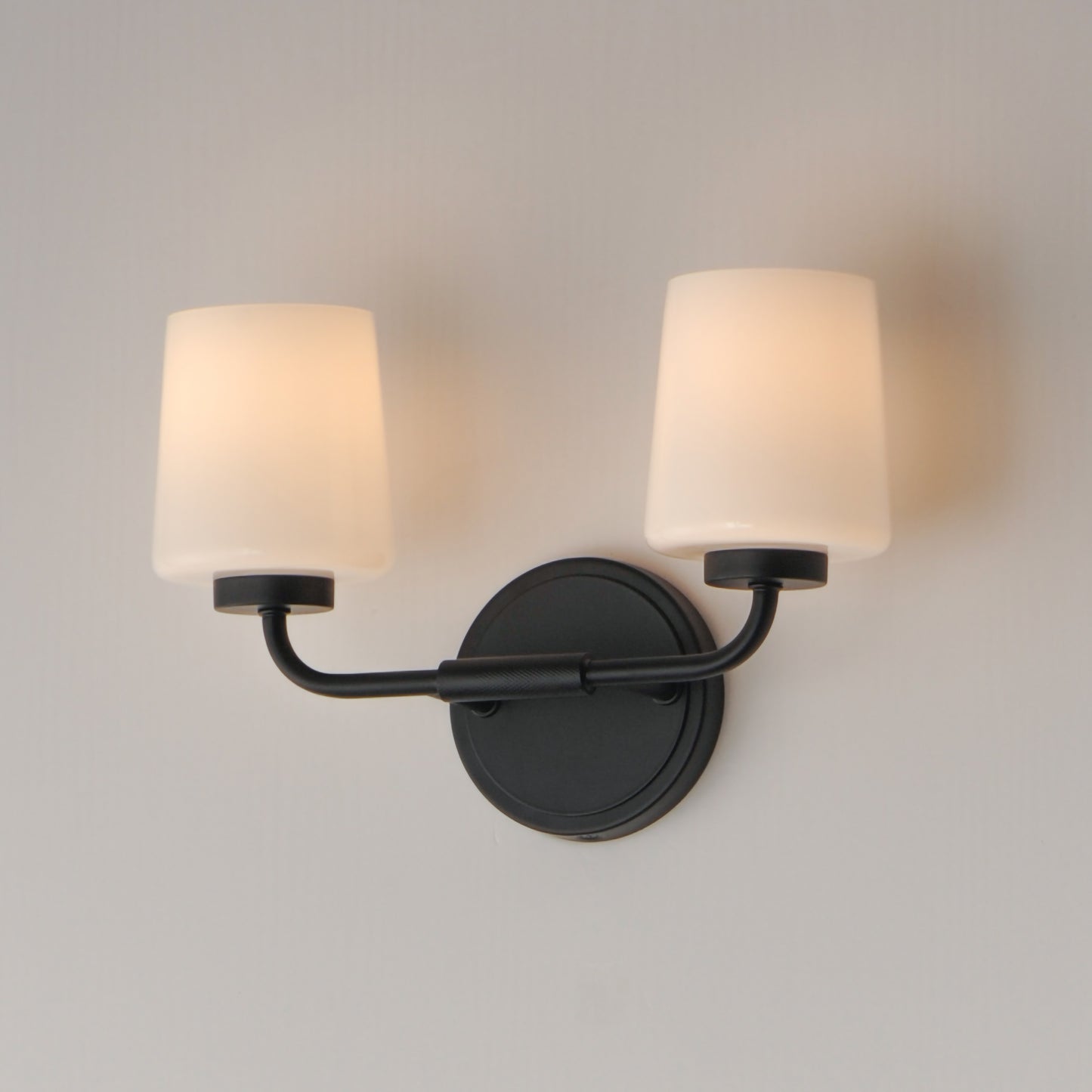 Durham 2-Light Sconce Black by Maxim Lighting