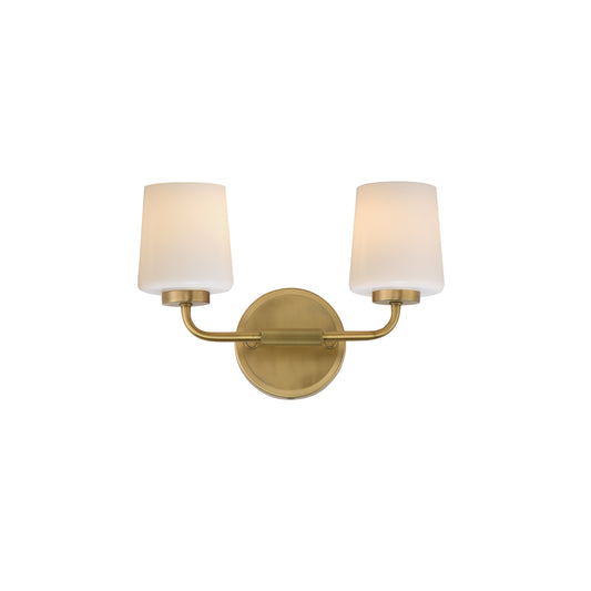 Durham 2-Light Sconce Natural Aged Brass by Maxim Lighting